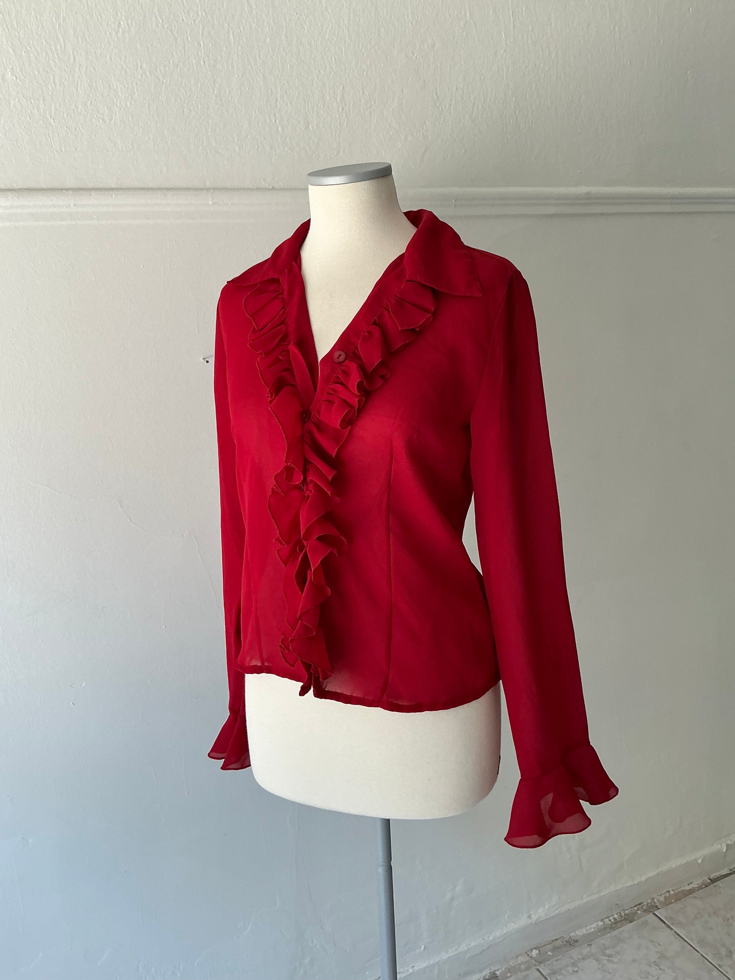 Vintage semi see through blouse