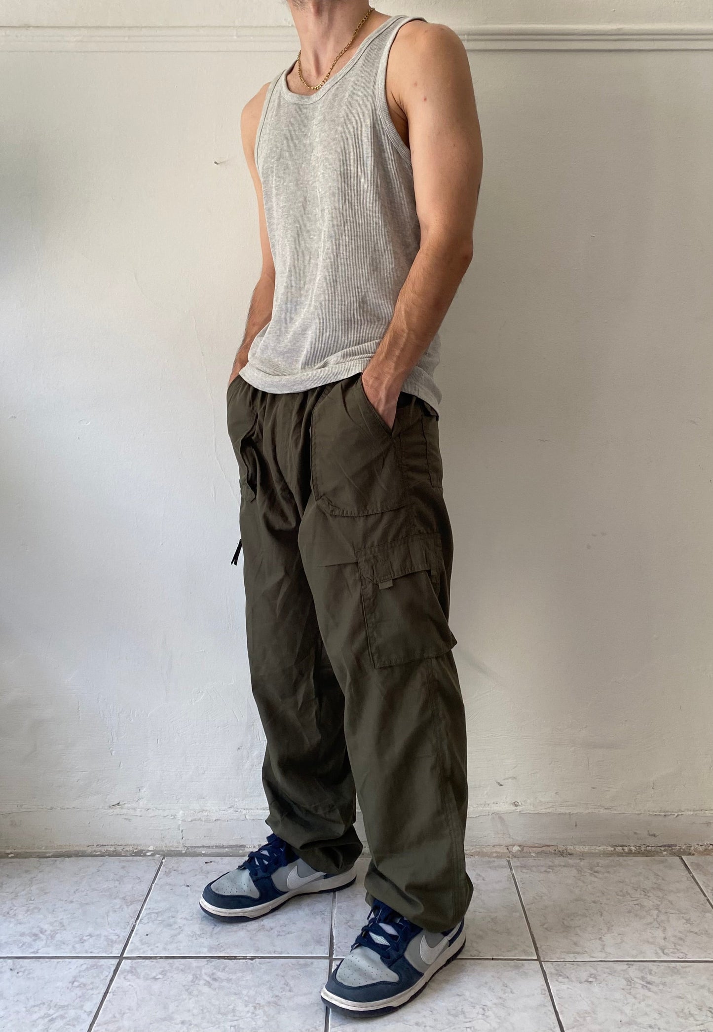 Vintage lightweight khaki cargo pants