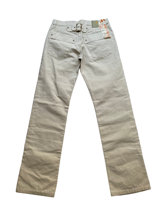 Deadstock Reflex beige cotton pants