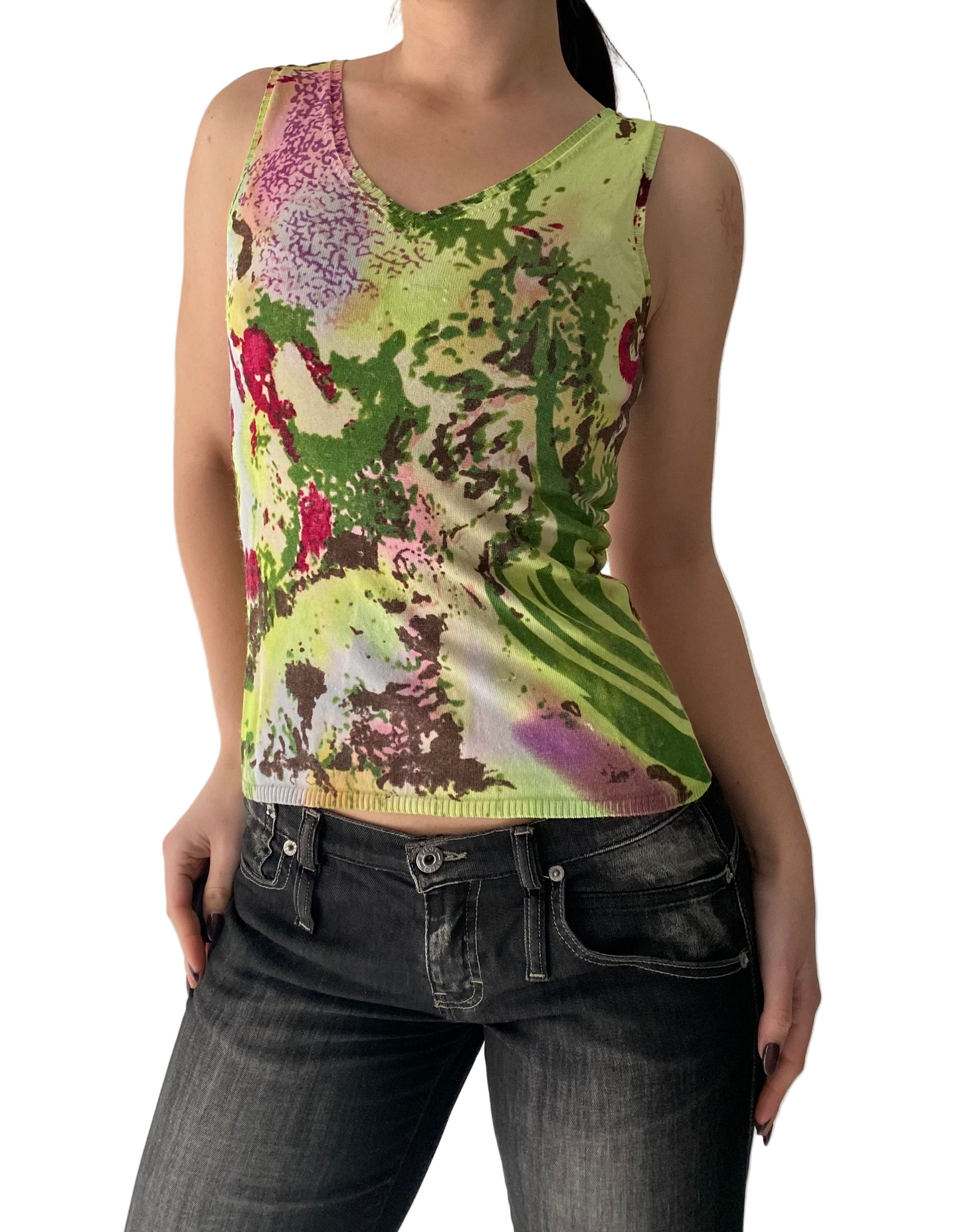 Vintage colourful tank top