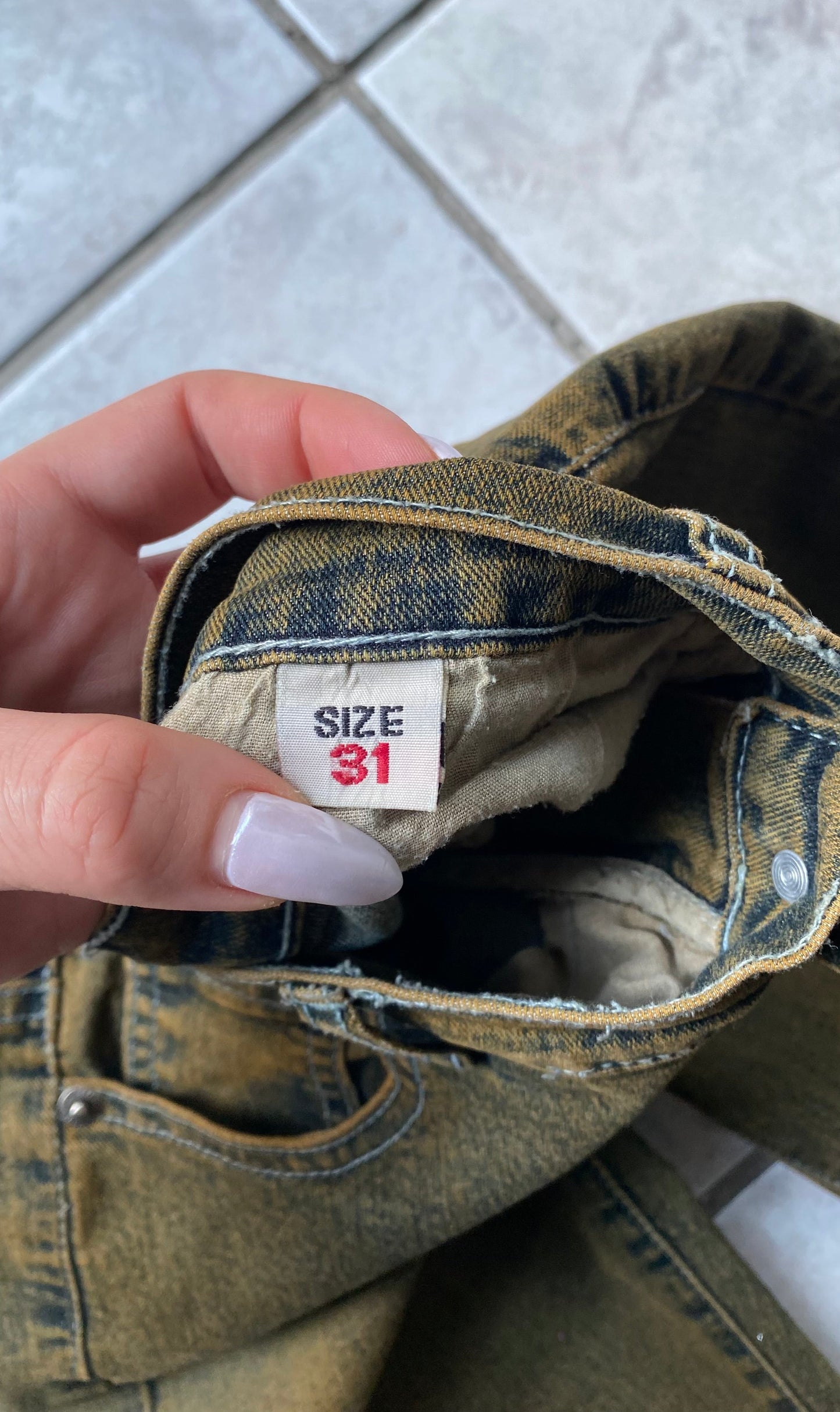 Vintage y2k washed flared pants