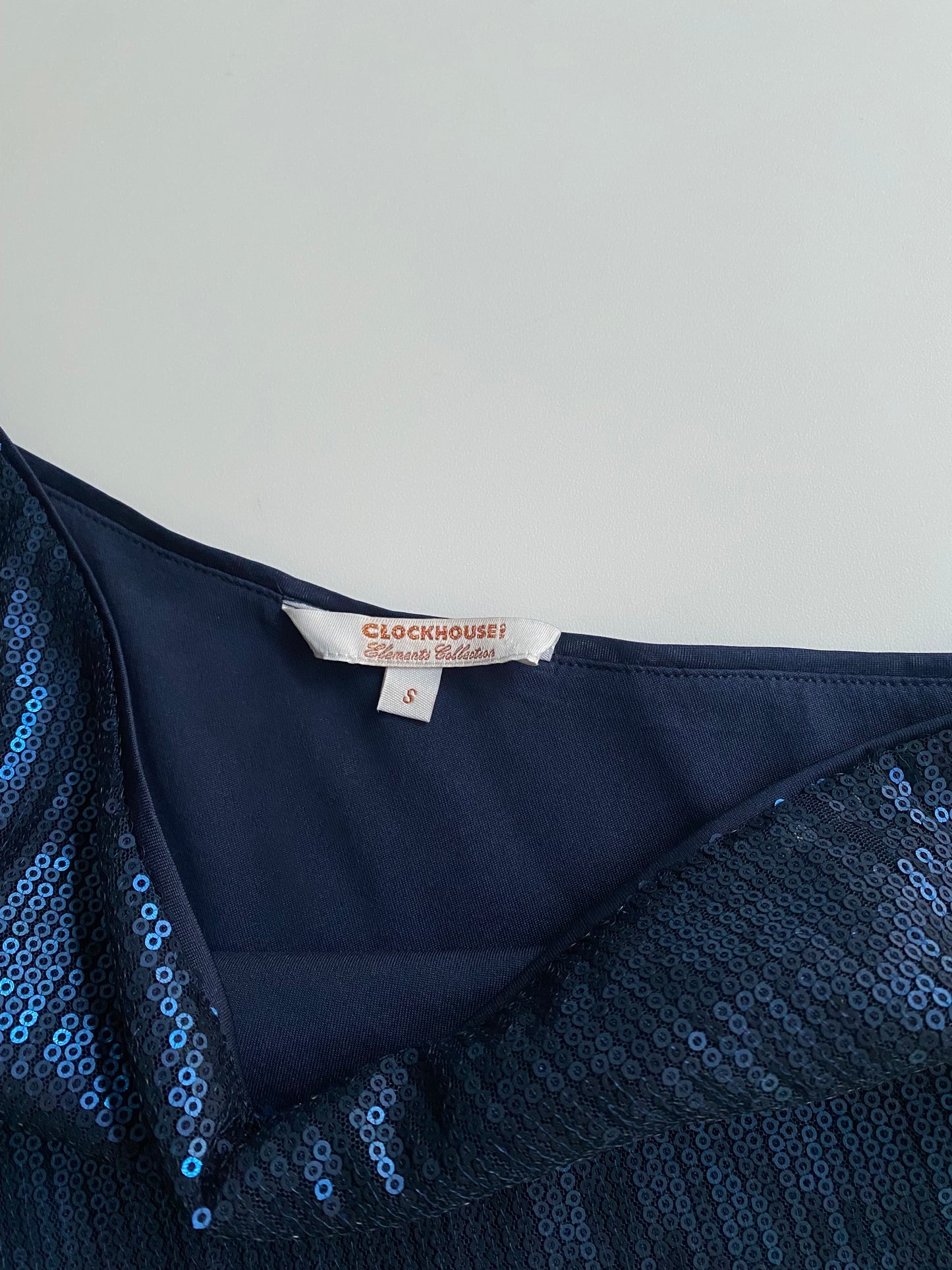 Sequin one shoulder top