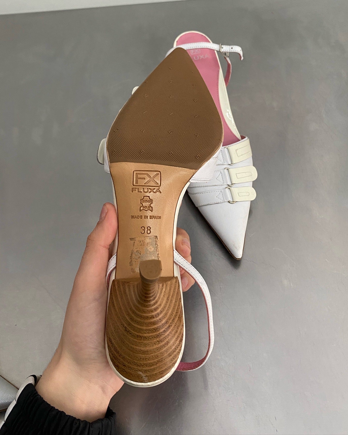 Vintage white heels