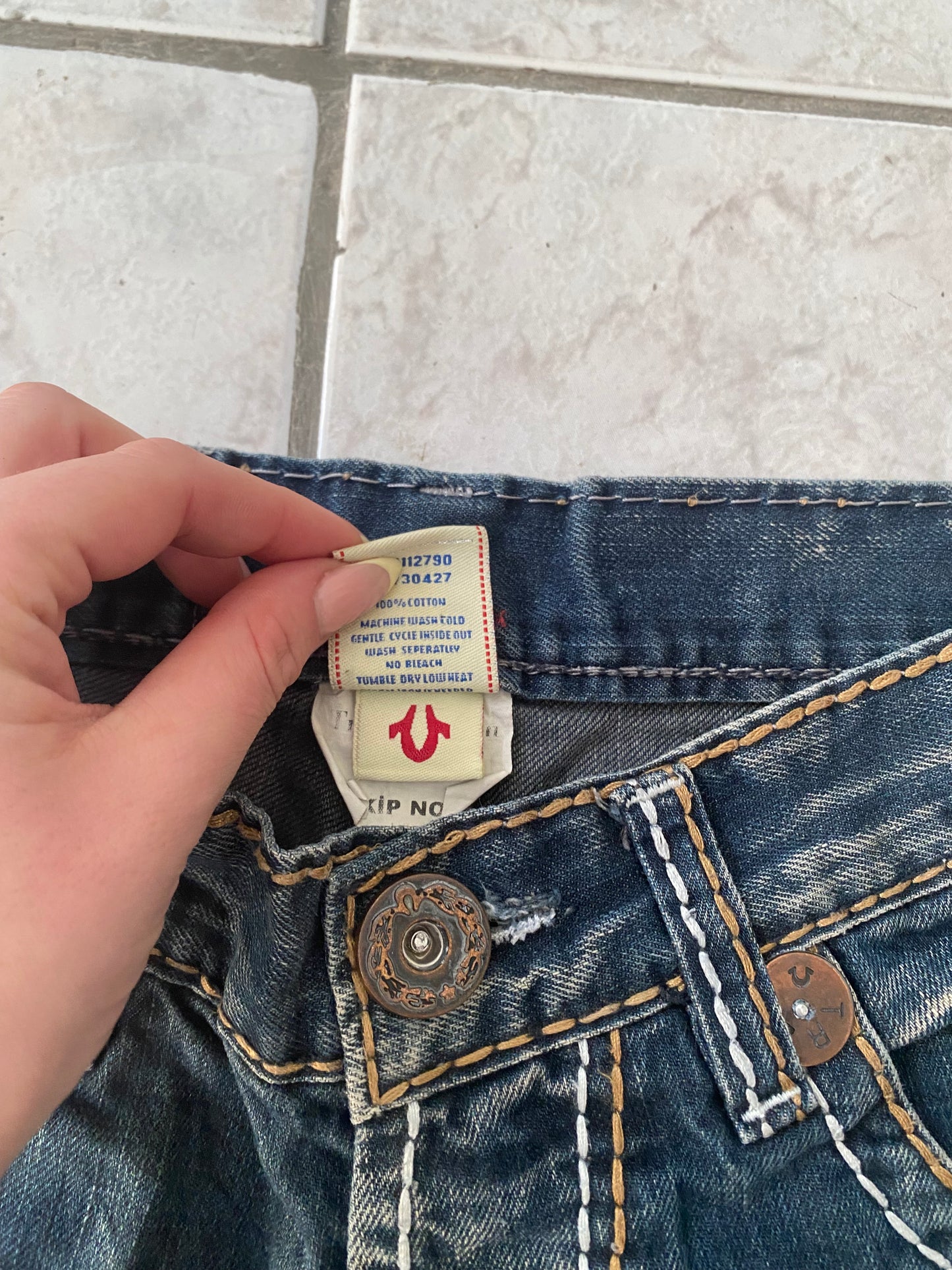 True Religion low rise jeans