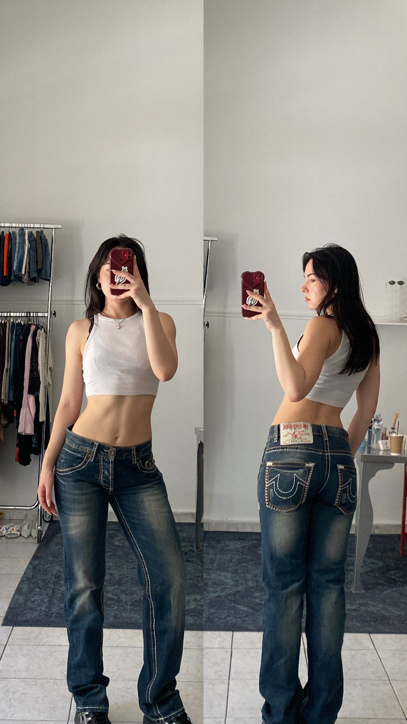 True Religion low rise jeans