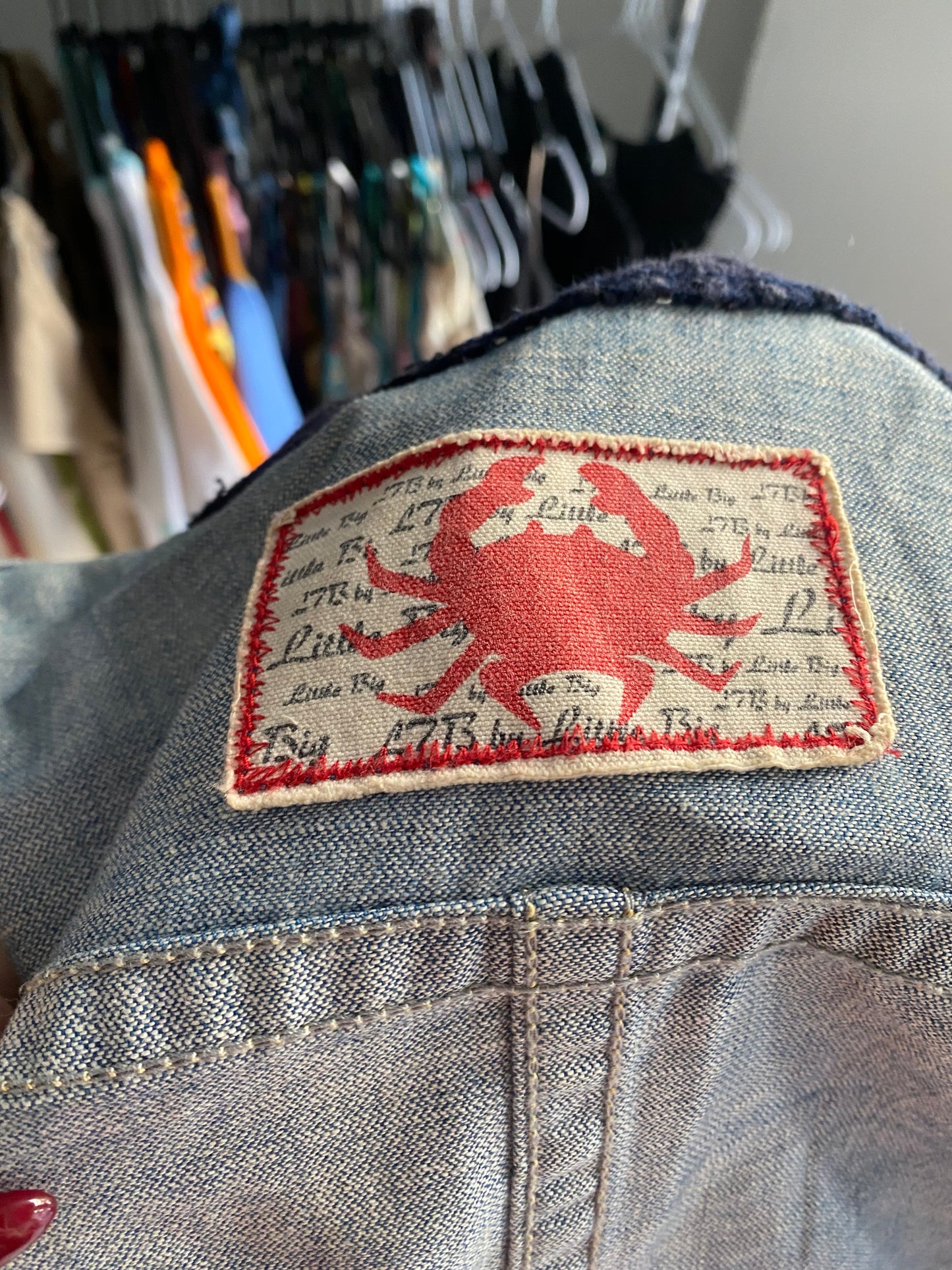 Y2K washed denim jacket