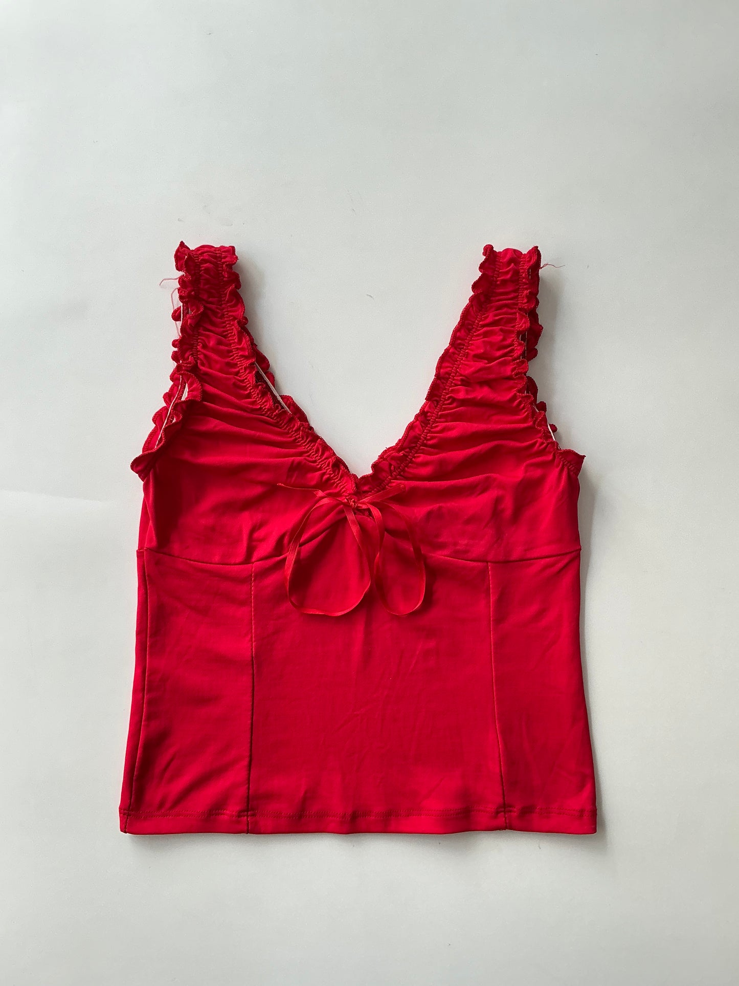 Vintage red fitted cami top