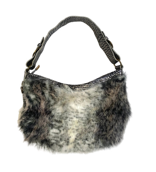 Y2K furry shoulder bag