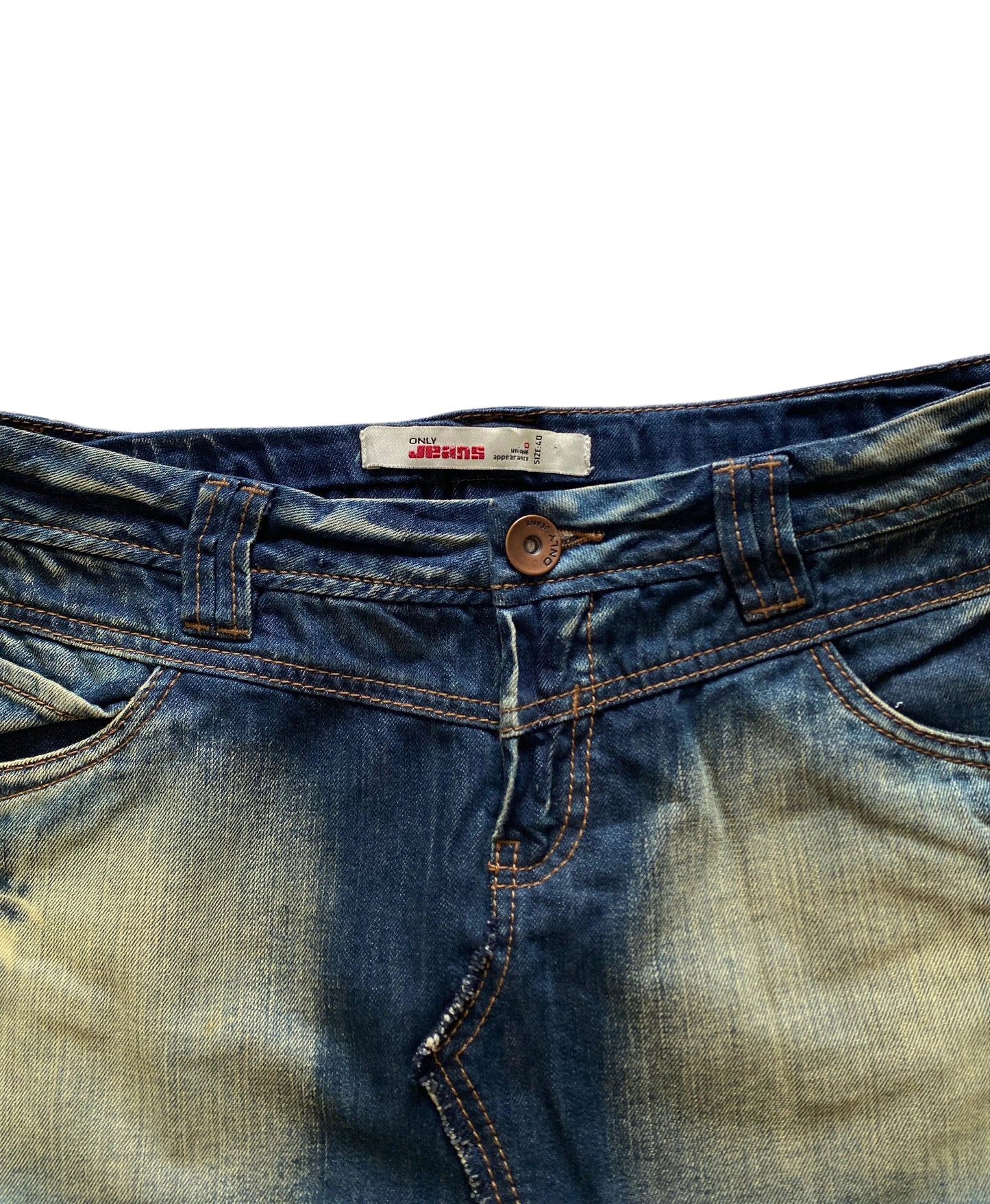 Y2K Washed Mini Skirt