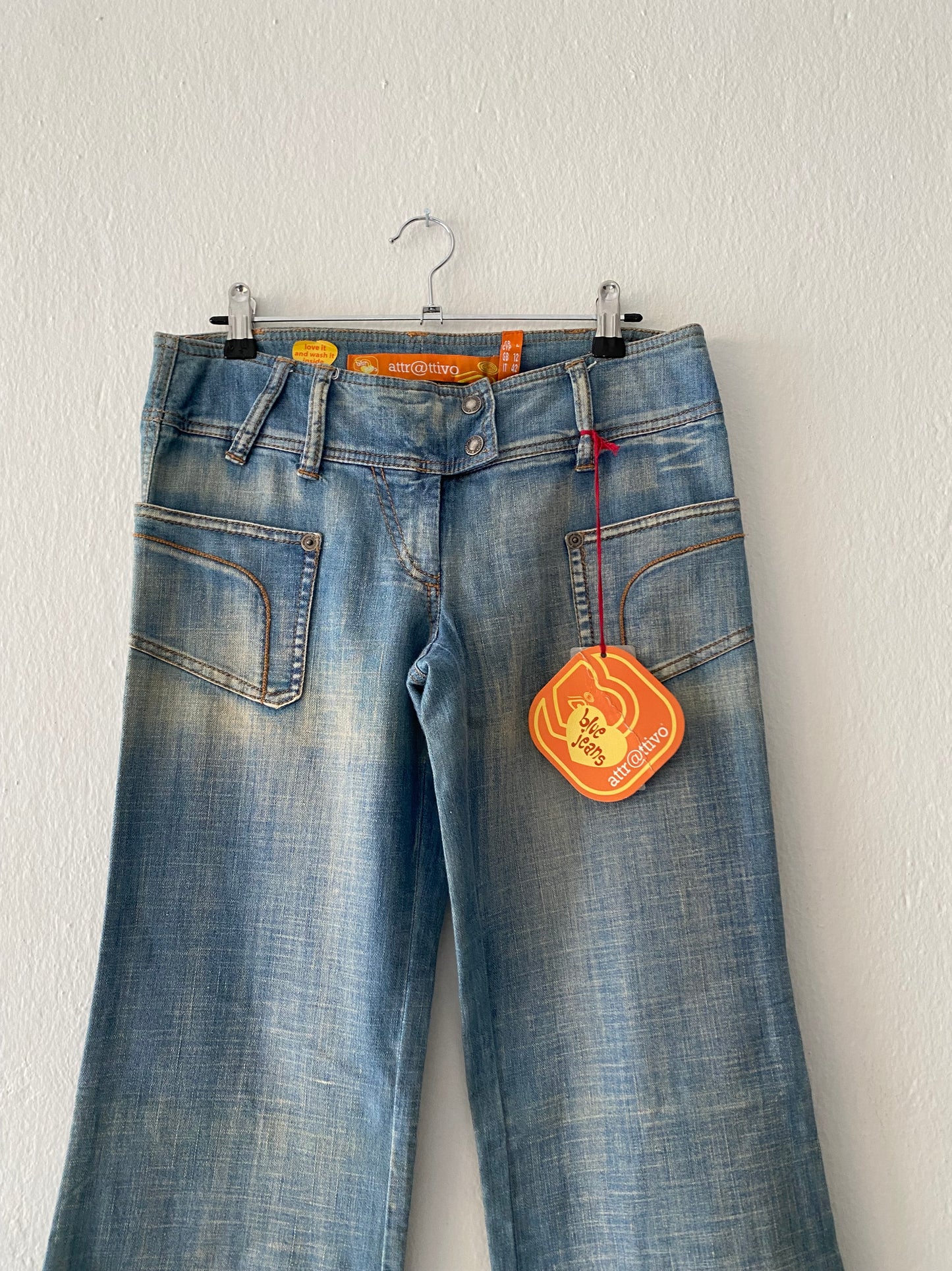 Attrattivo y2k low rise jeans
