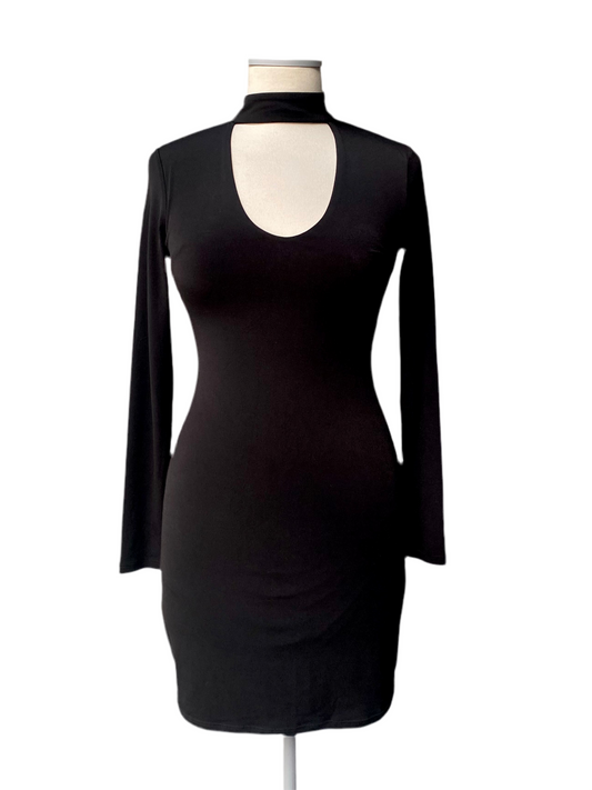 Black mini dress