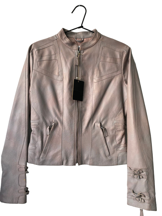 Deadstock moto leather jacket