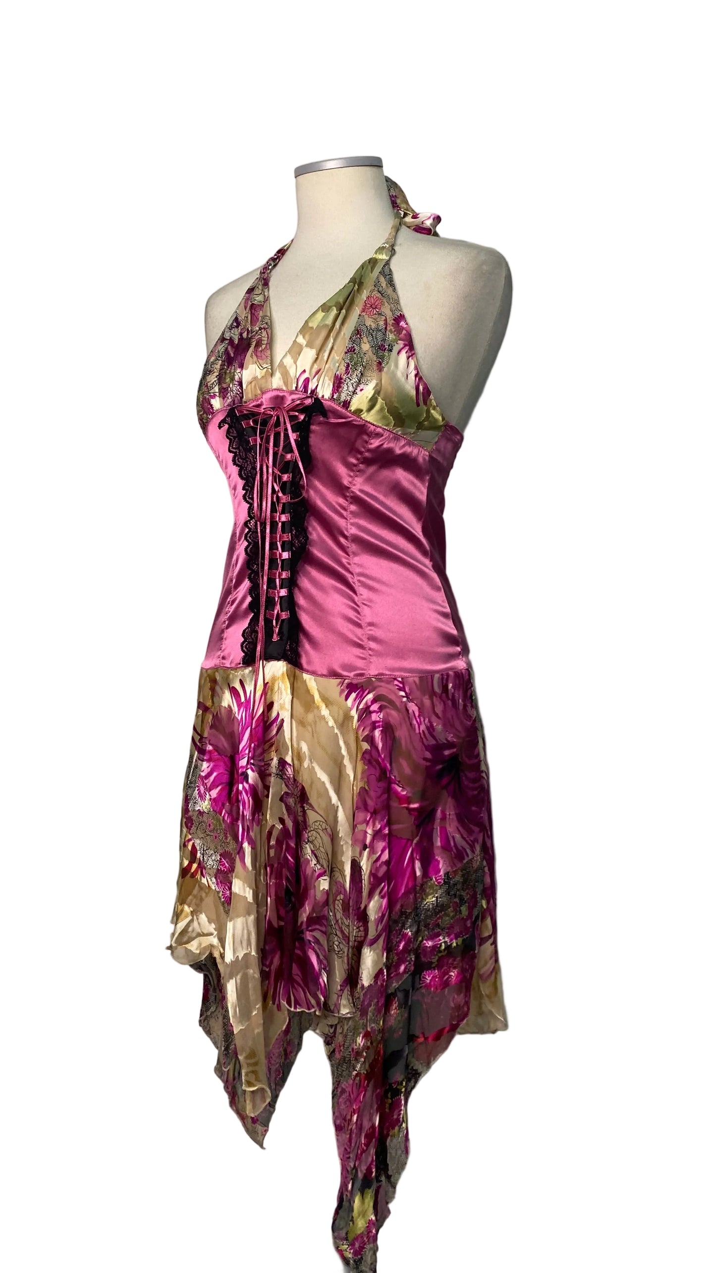 Deadstock fairy dress with corset effect