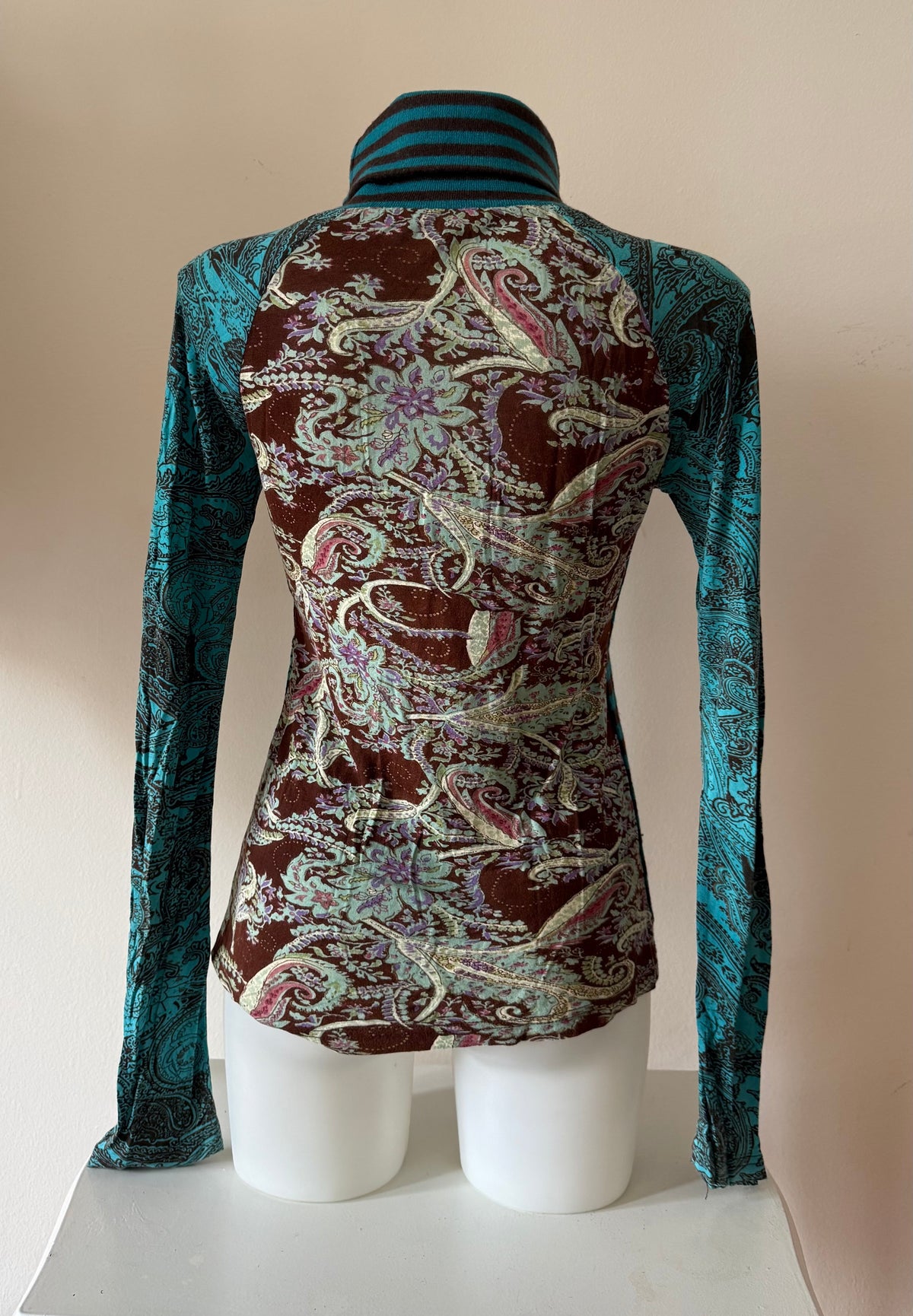 One of a kind vintage high neck top