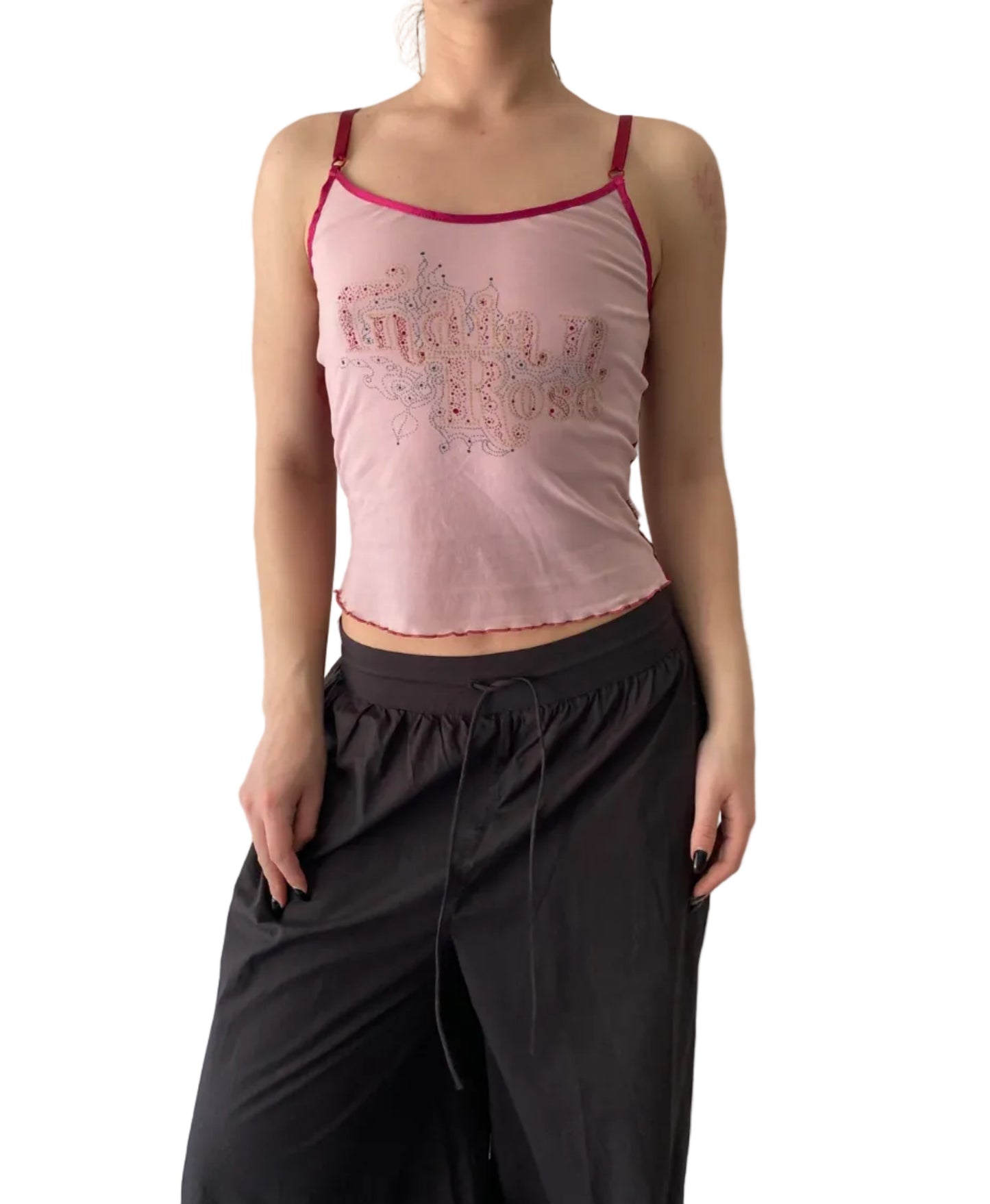 Indian rose Deadstock top with lace back