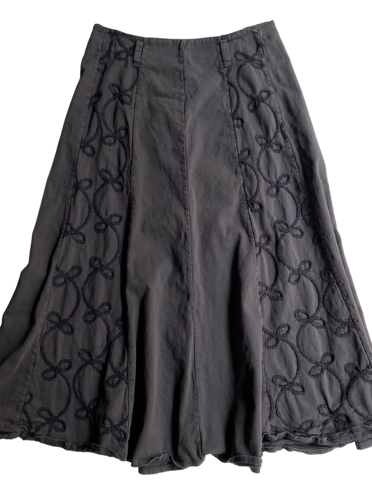 Vintage dark gray maxi skirt
