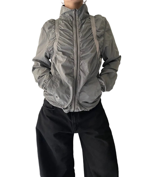 Grey nylon jacket