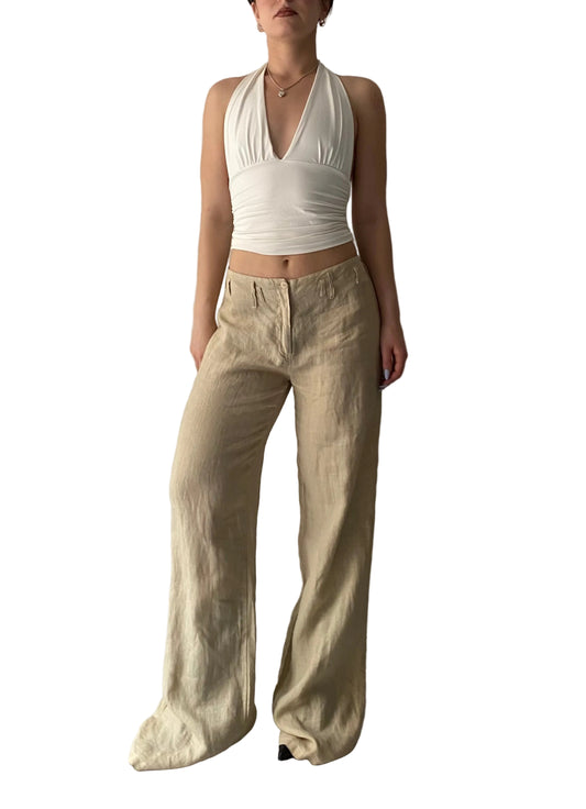 Linen oversized pants
