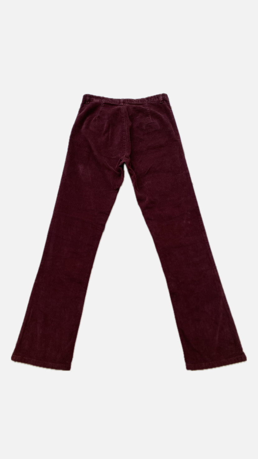 BYLOT corduroy burgundy pants