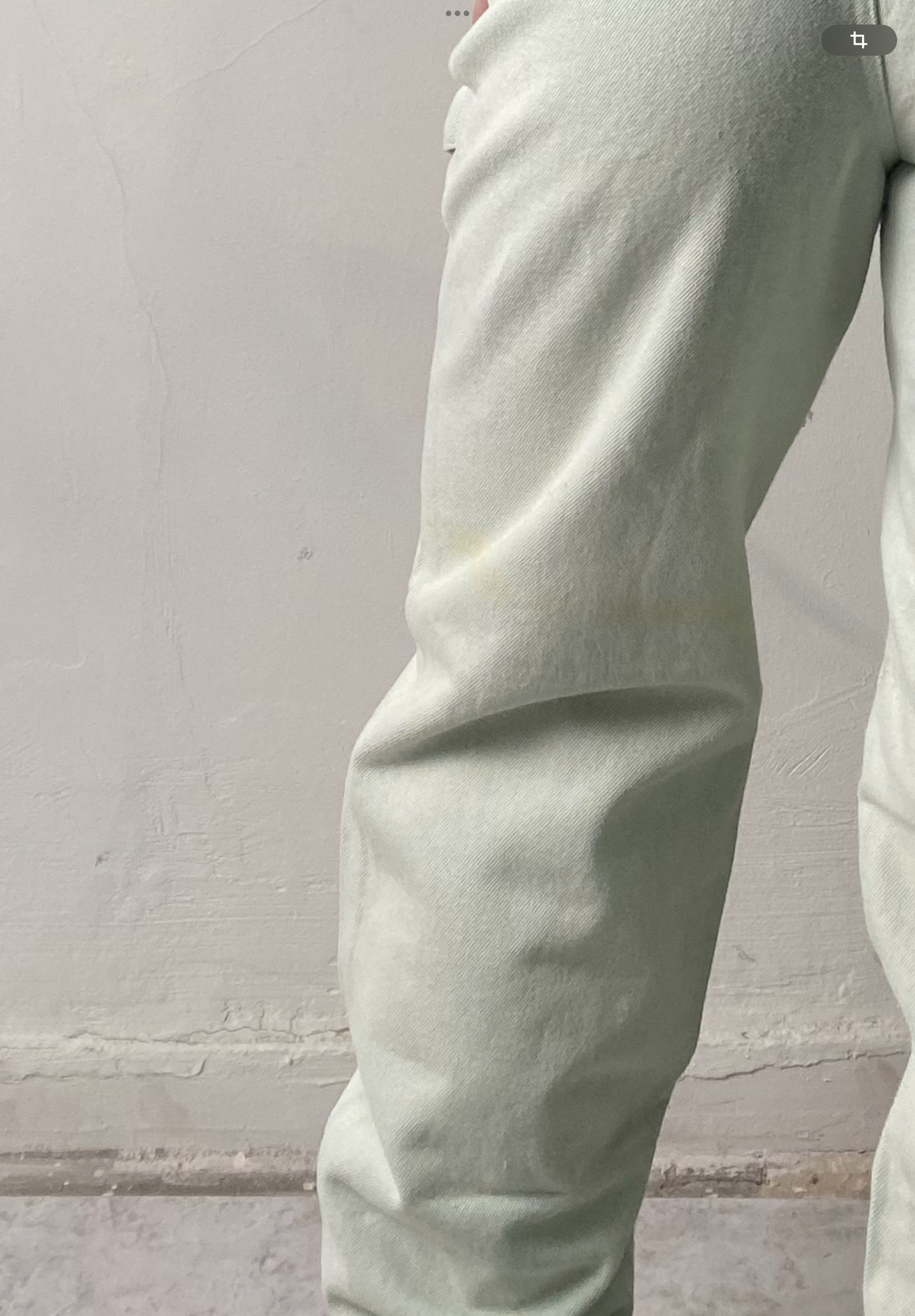 Vintage washed mint pants
