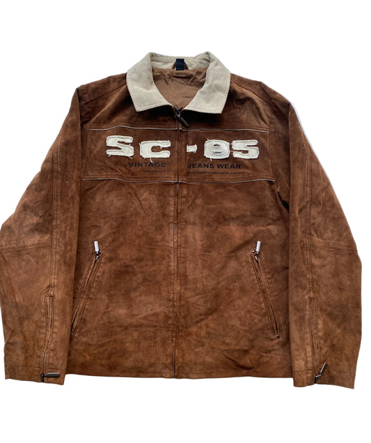 Vintage suede leather jacket