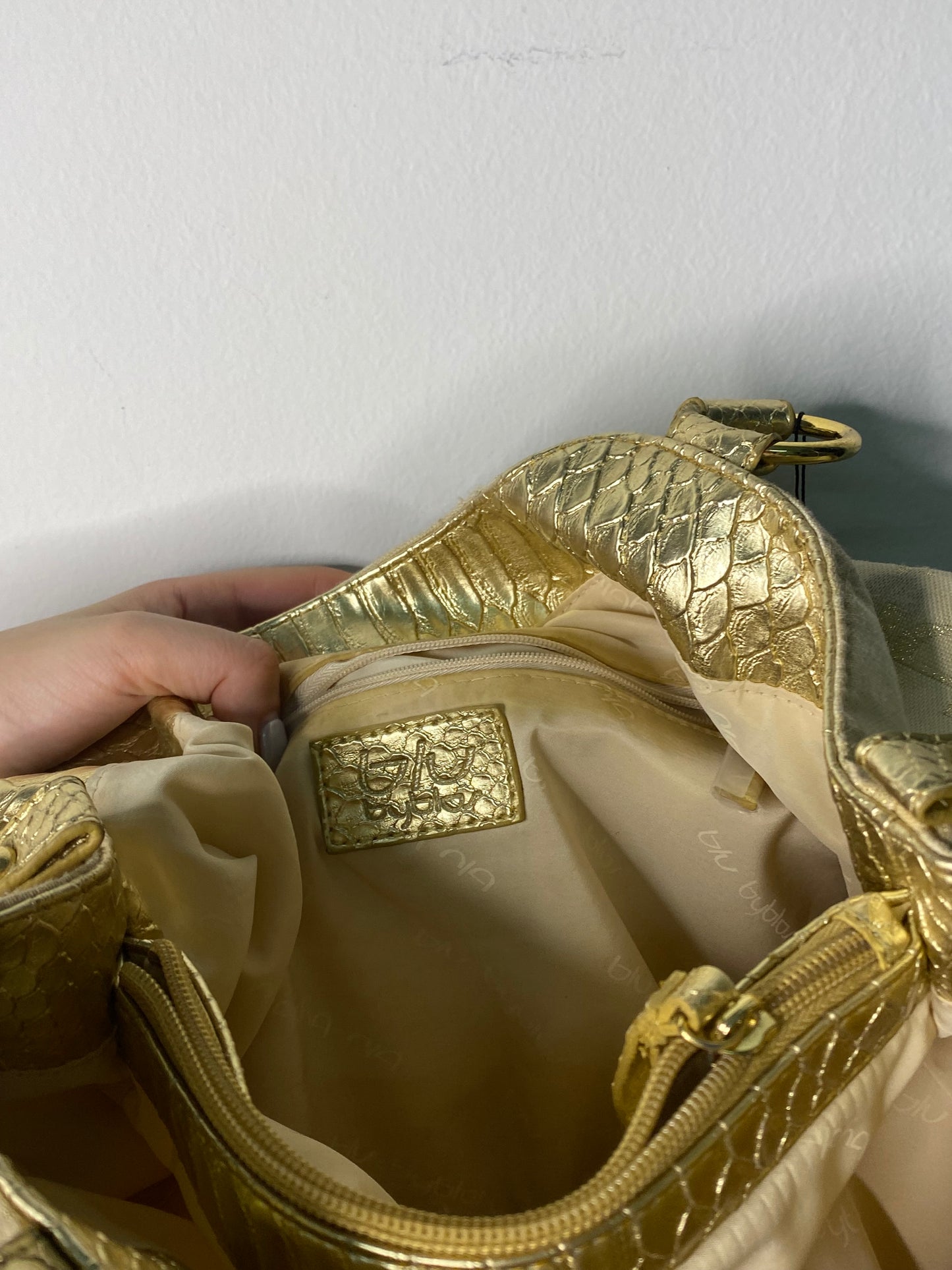 Y2K Byblos Gold Shoulder Bag