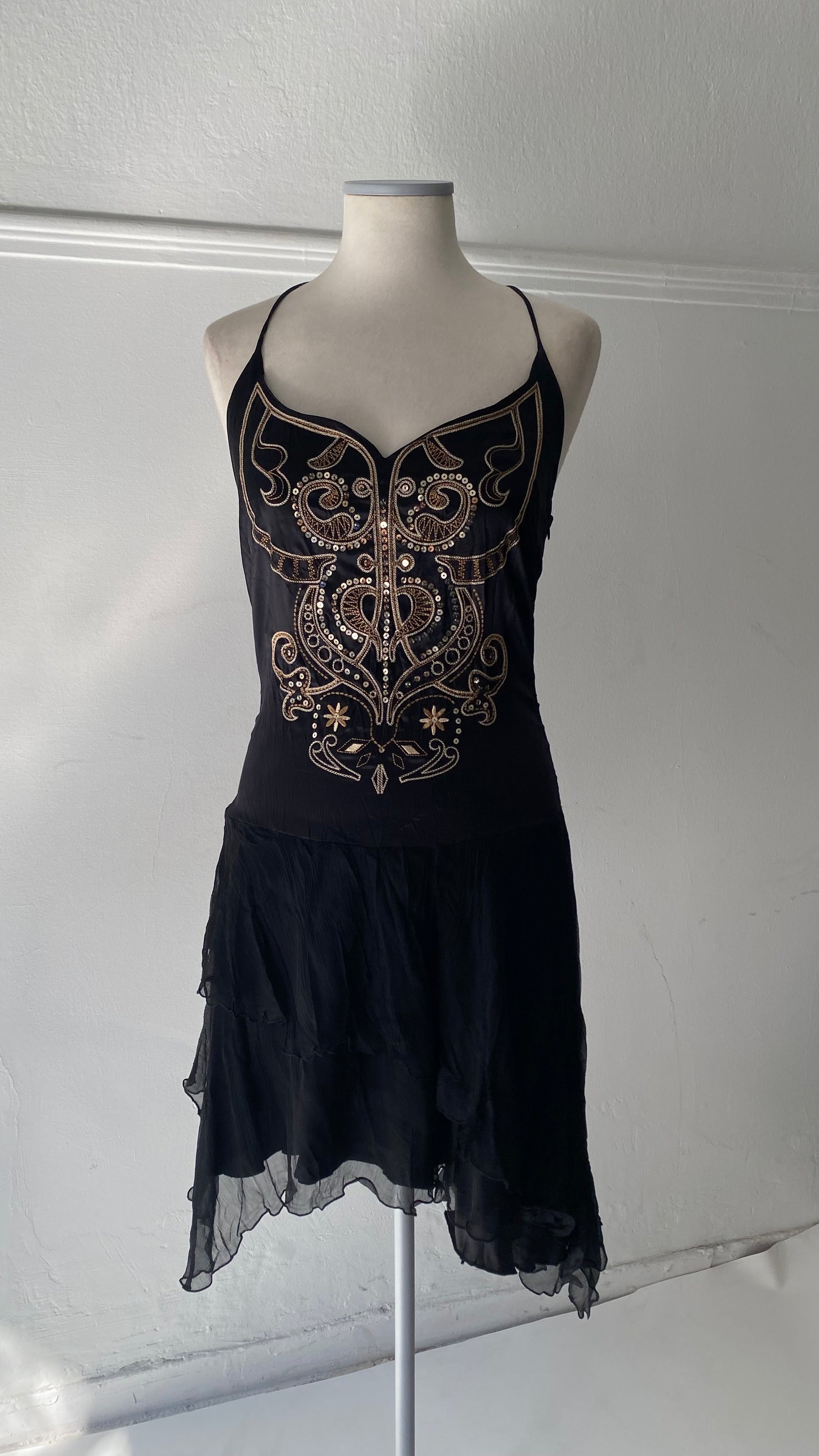 100% silk deadstock fairy dress