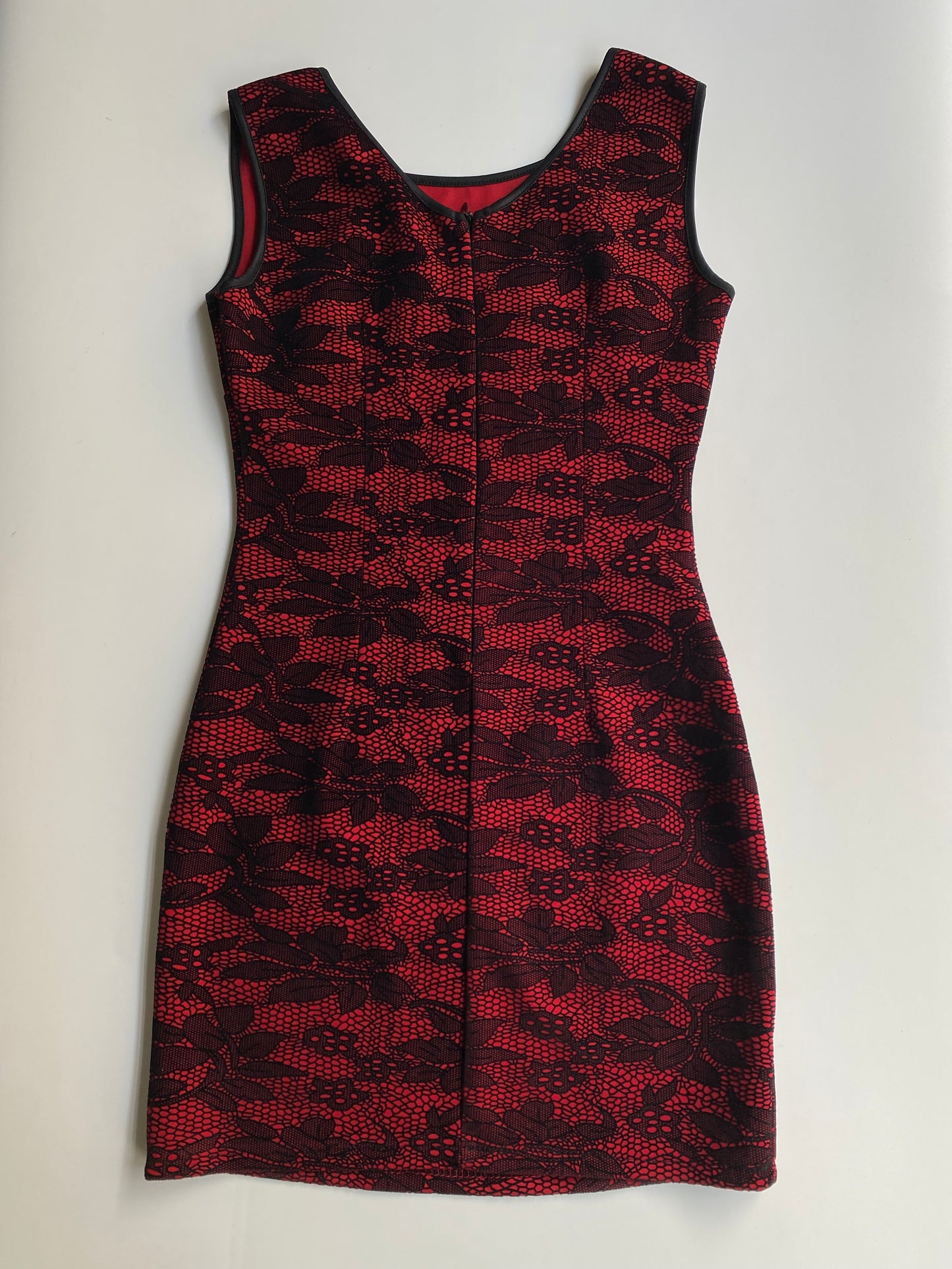 Vintage red lace dress