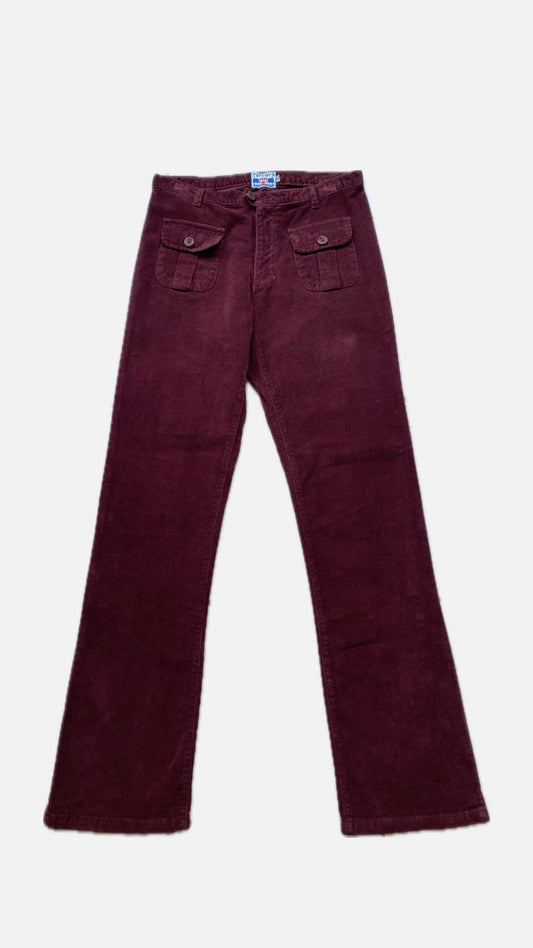 BYLOT corduroy burgundy pants