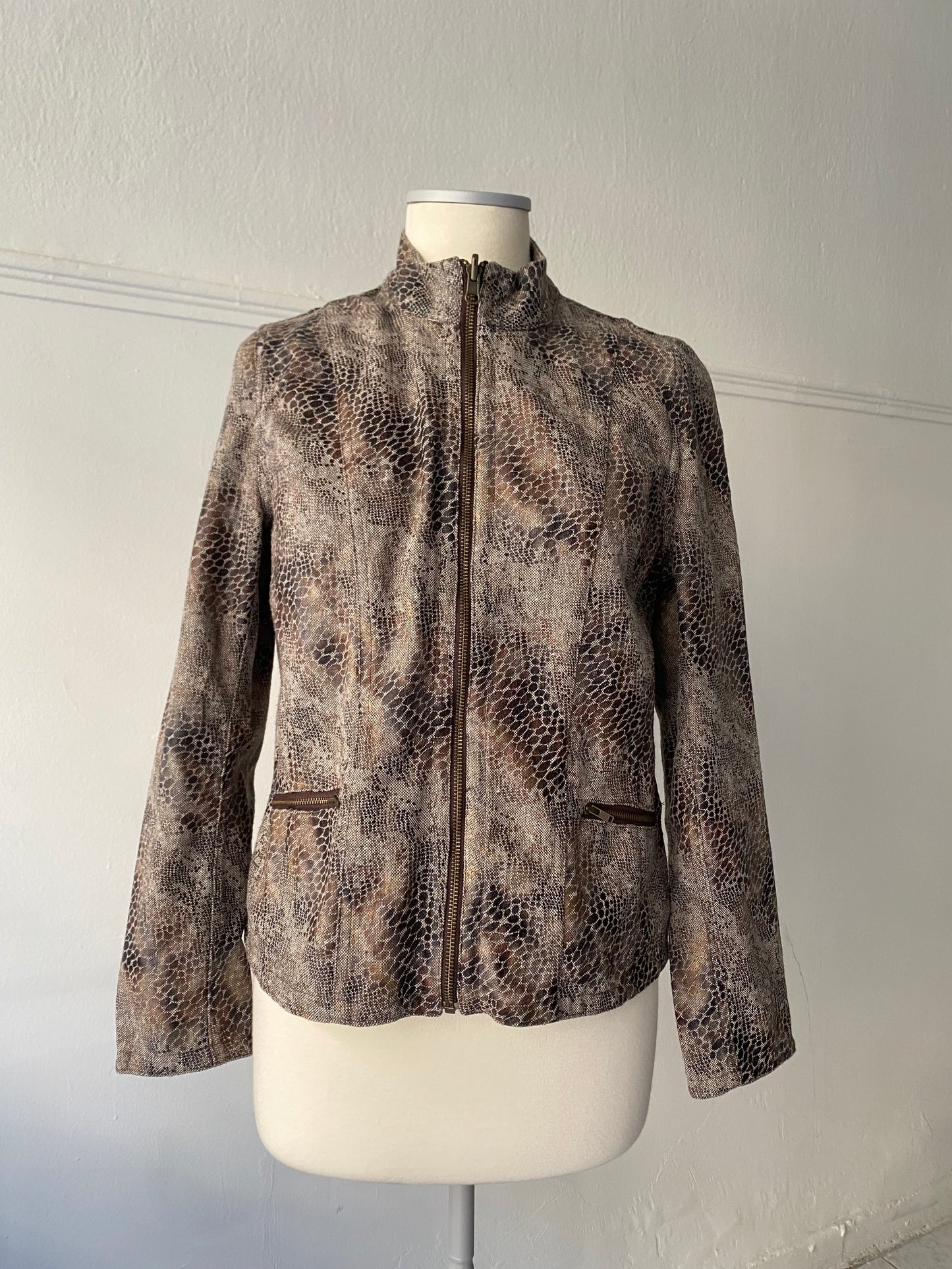 Vintage snake print jacket