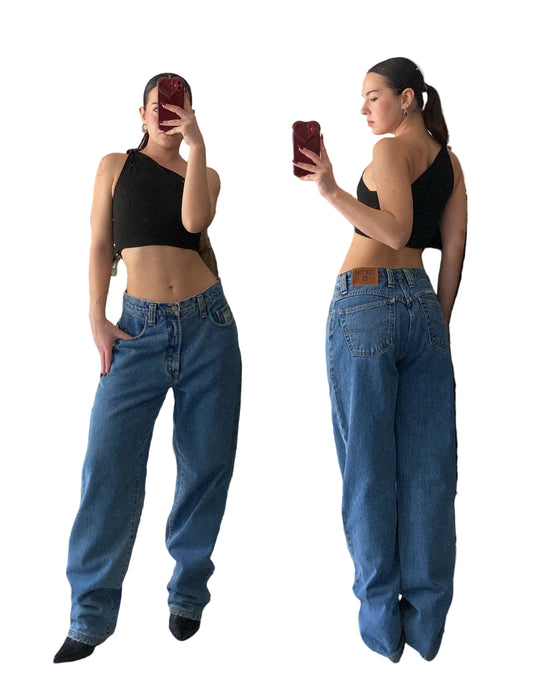 90s high waisted jeans