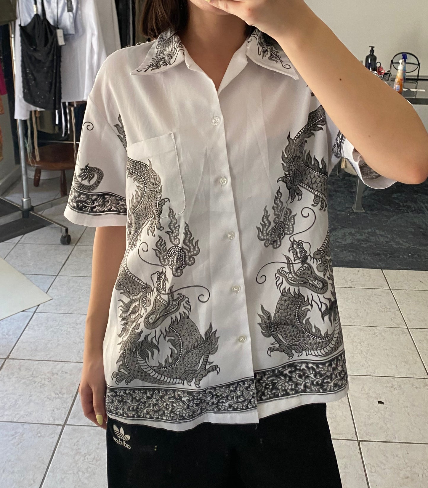 Dragon print shirt
