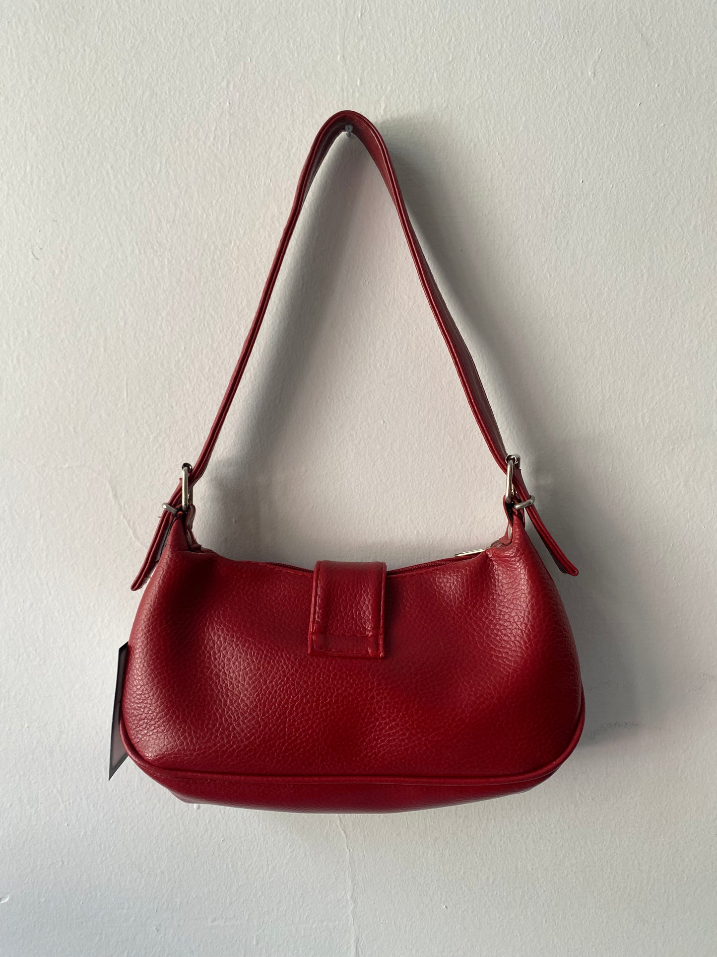 Y2K burgundy shoulder bag