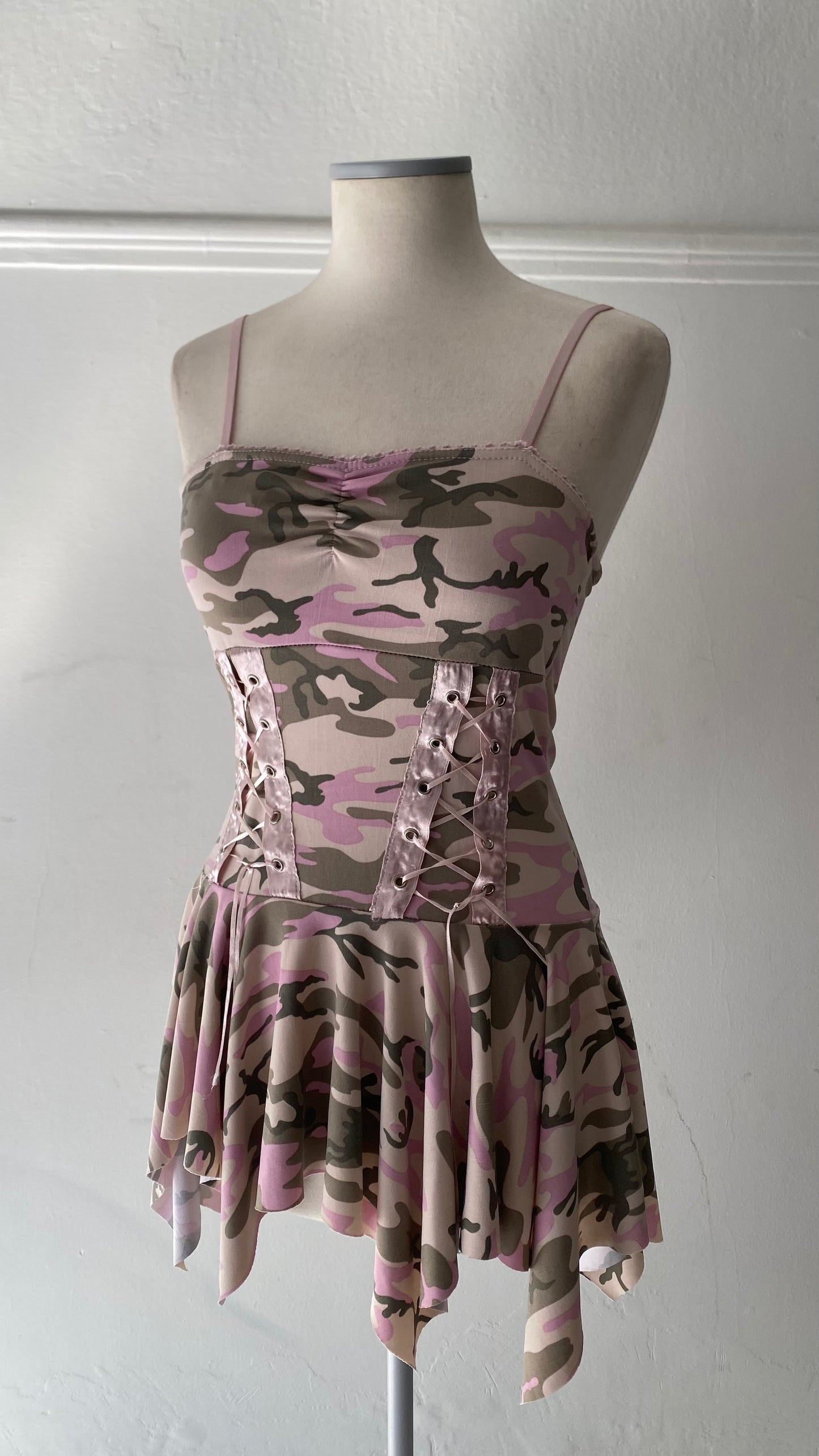 Y2K Camouflage super mini dress