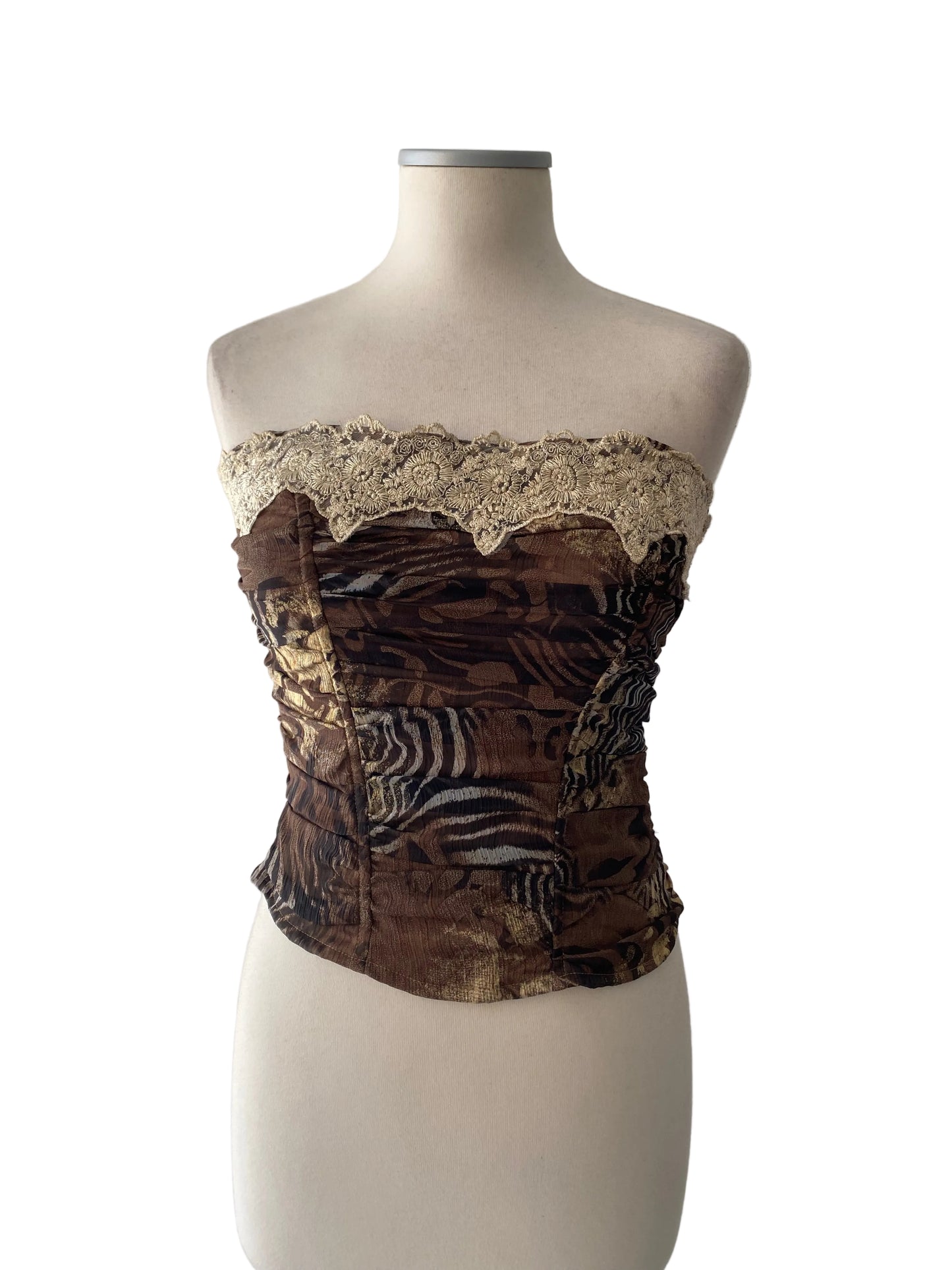 Personal animal print corset