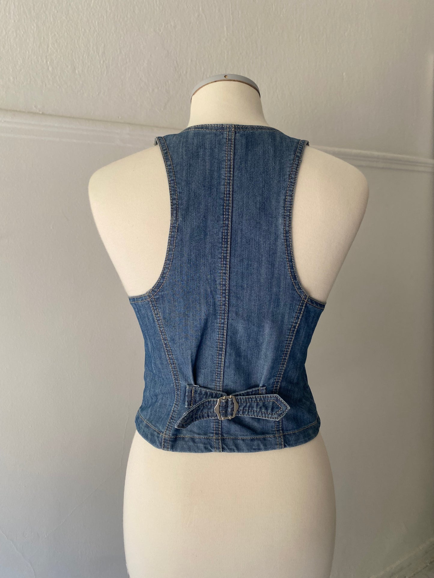 Y2k denim vest