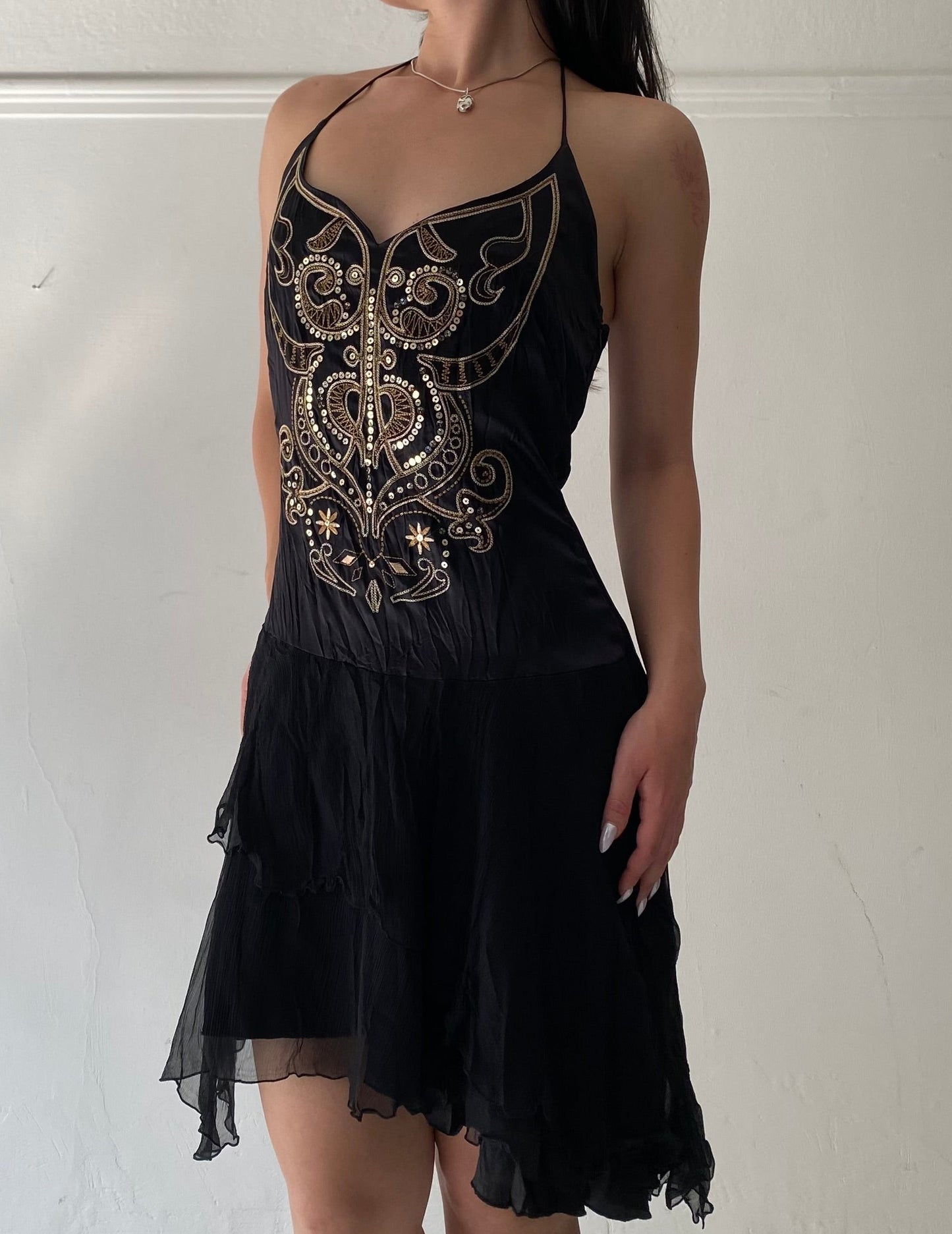 100% silk deadstock fairy dress