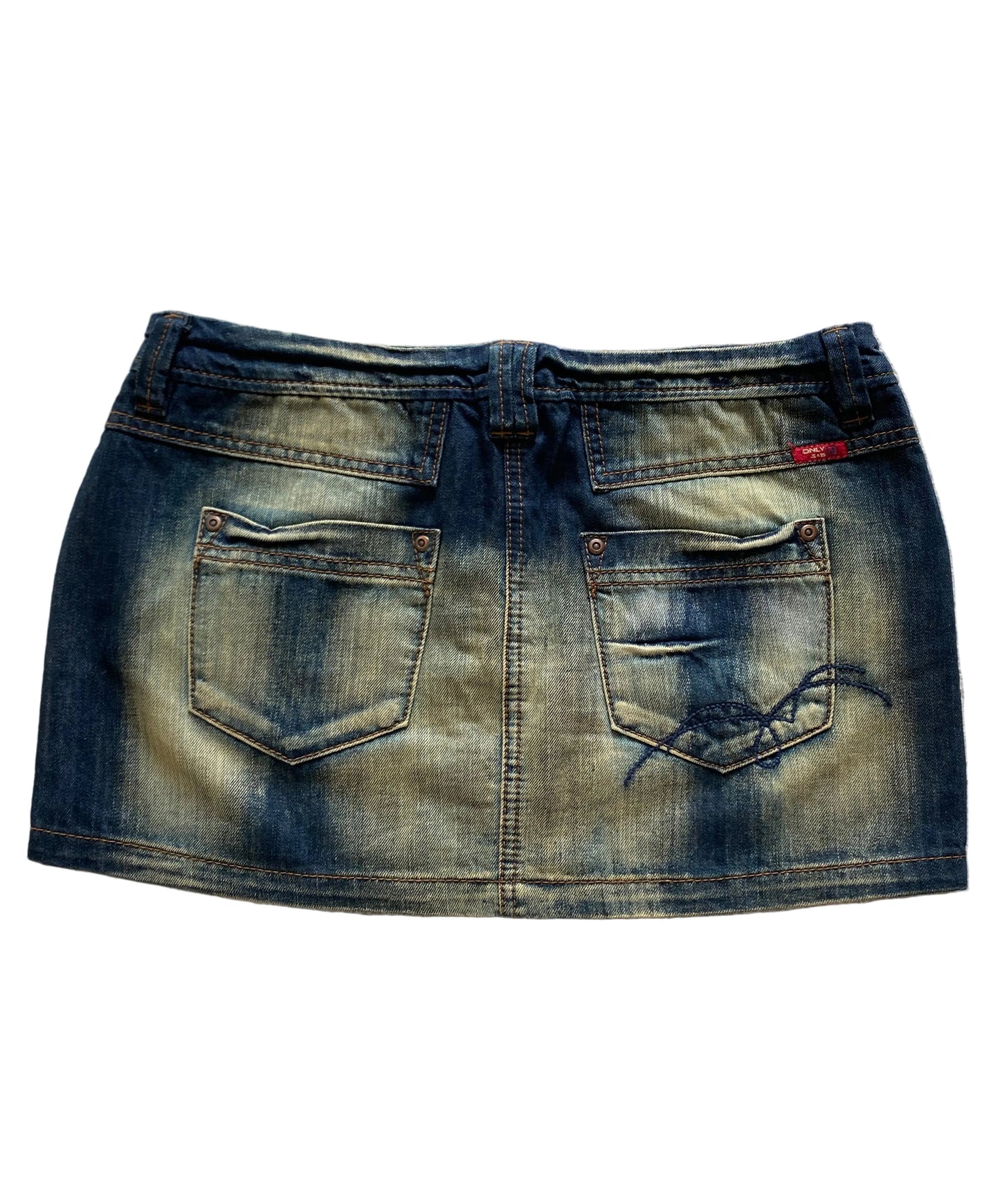 Y2K Washed Mini Skirt