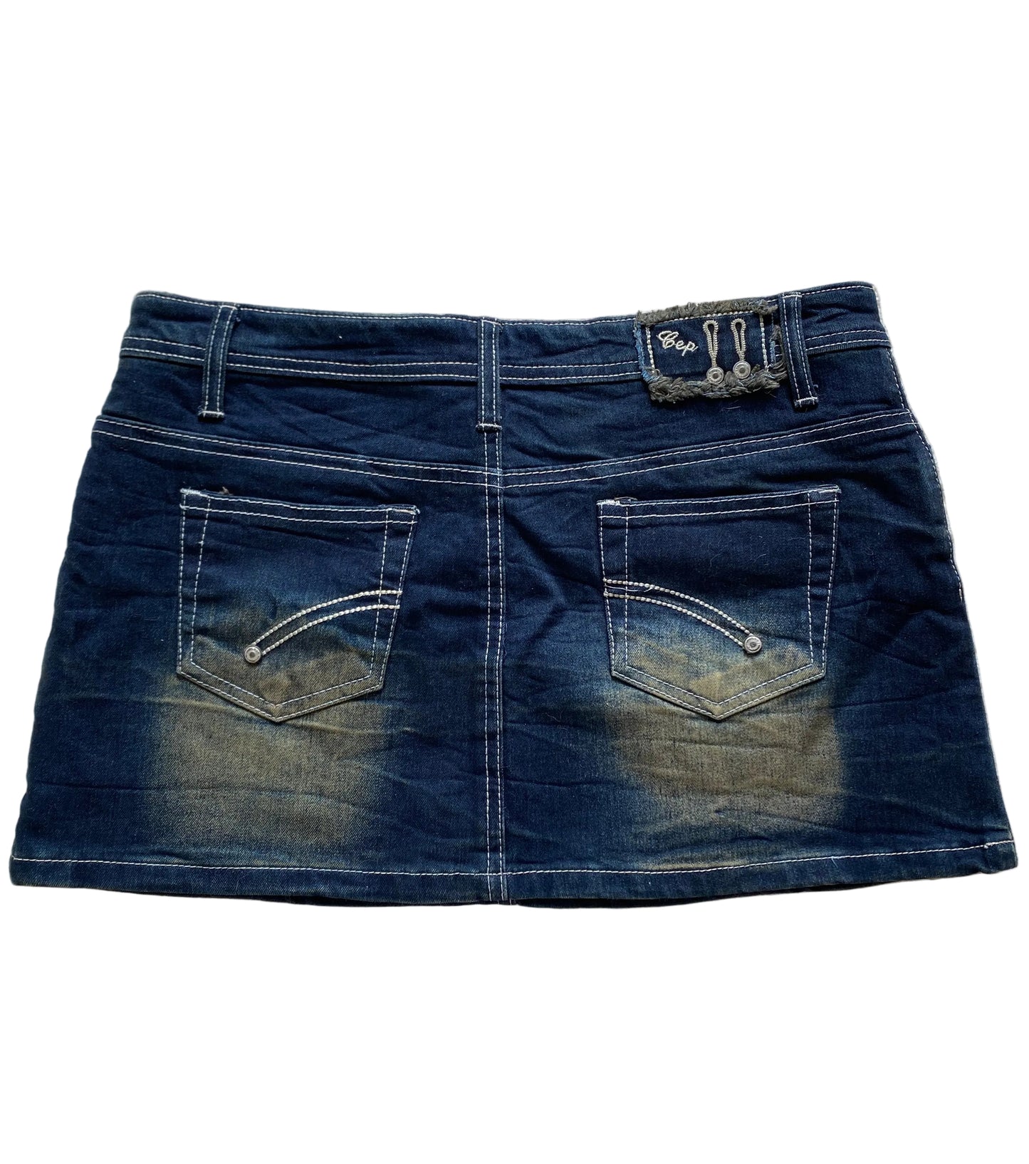 Y2k washed mini skirt