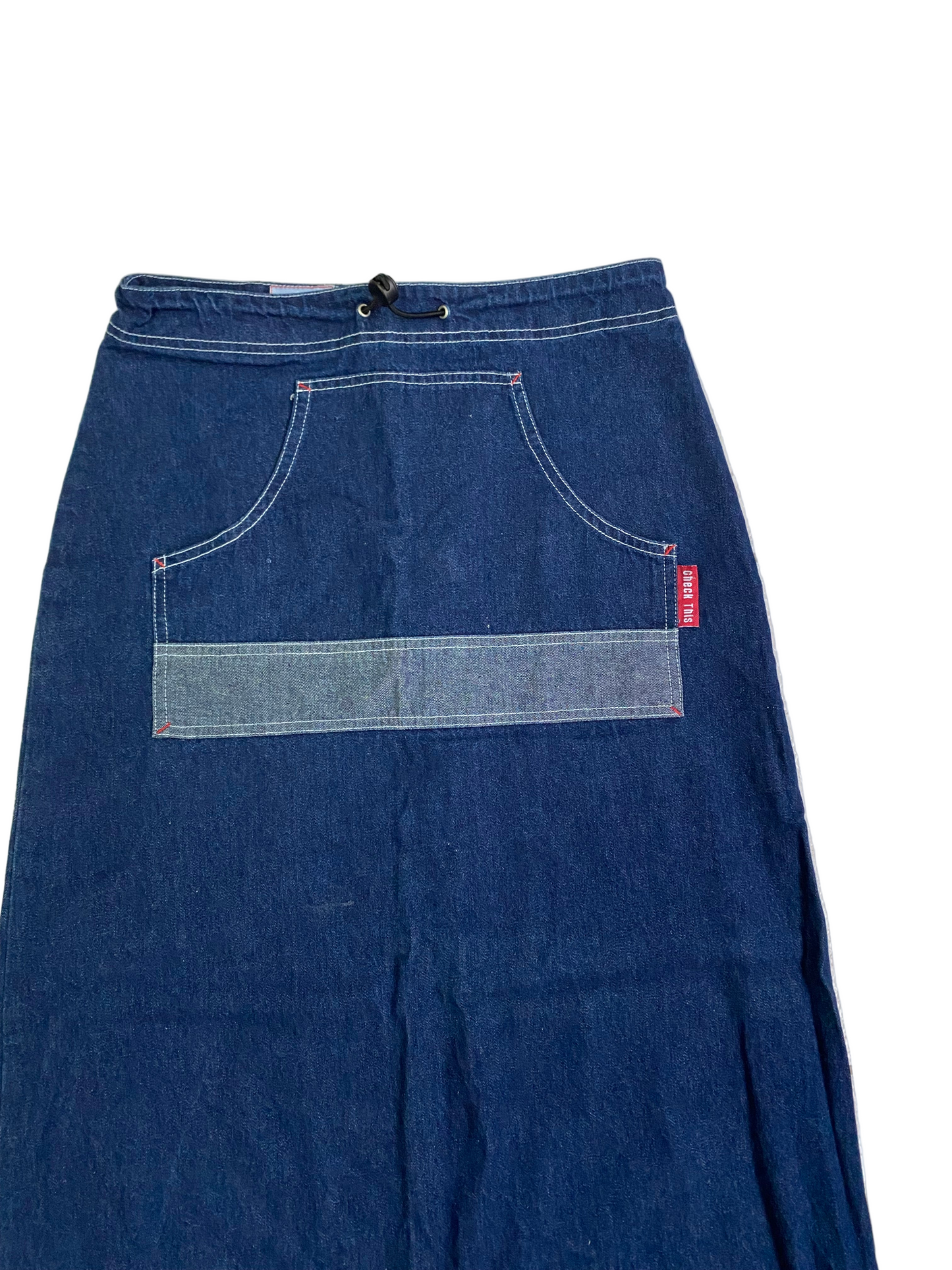 Vintage Denim Maxi Skirt
