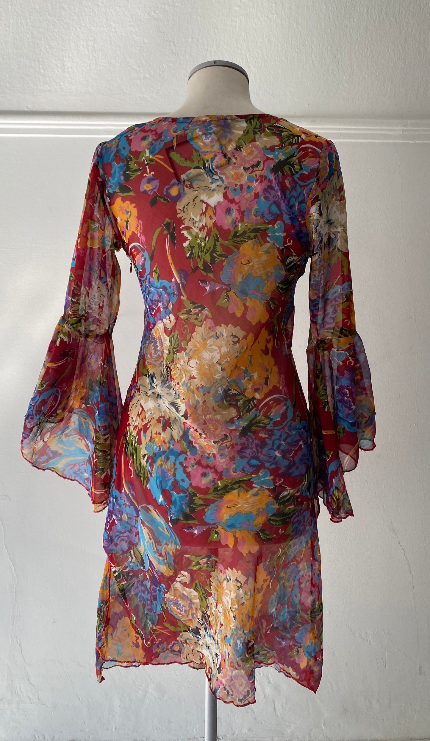 One of a kind vintage semi sheer dress