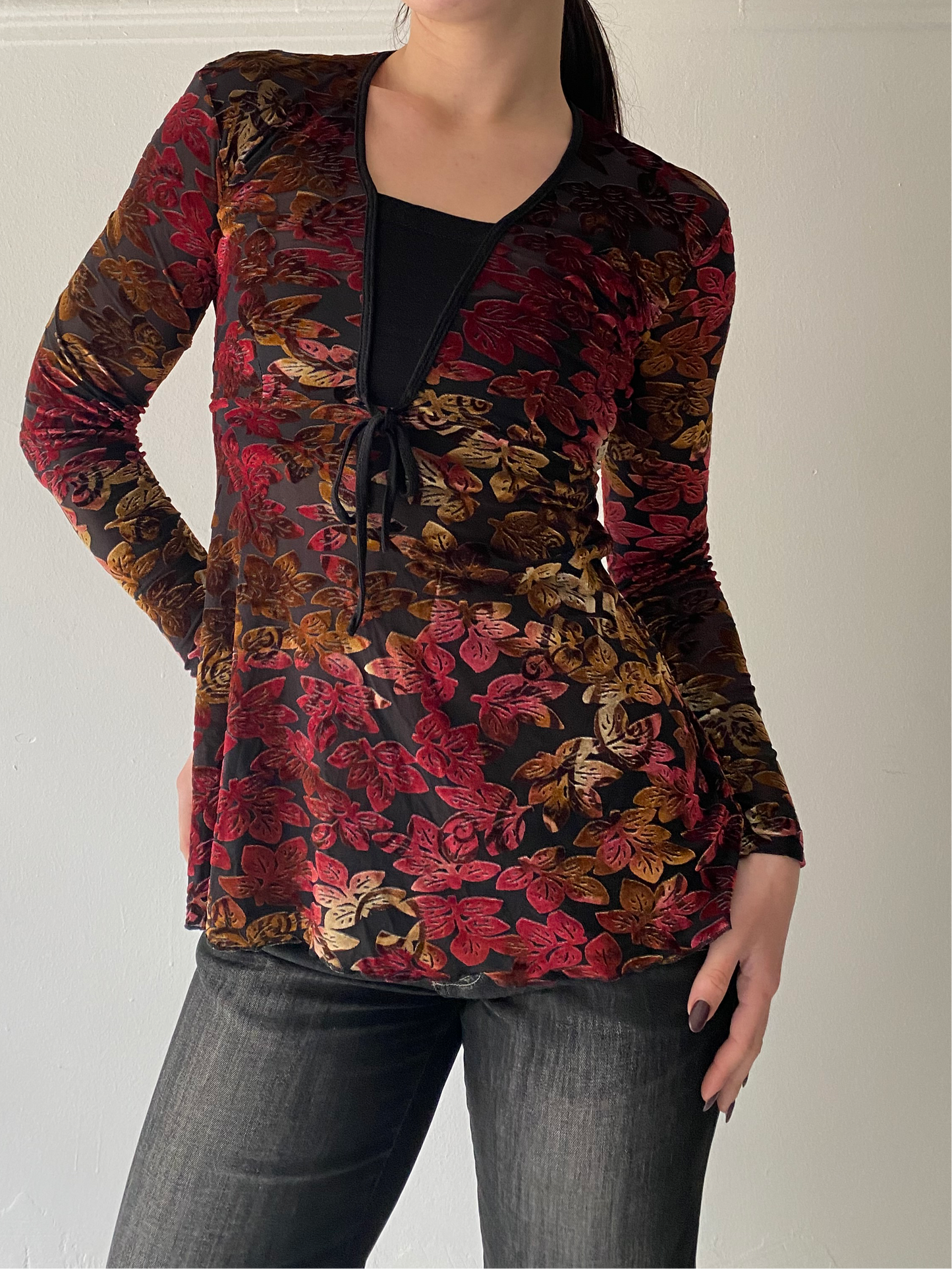 Vintage flower longsleeve top