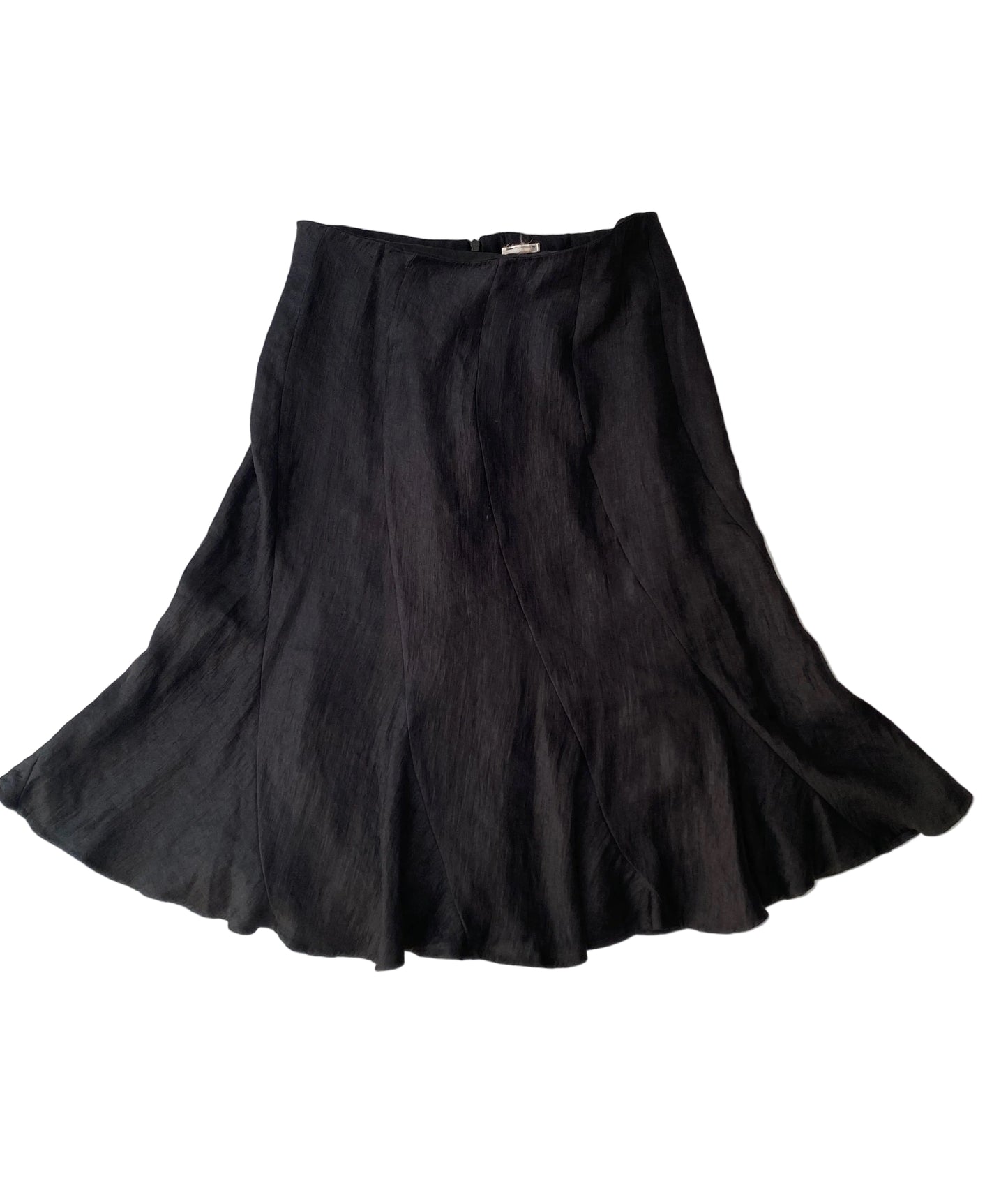 Black mermaid midi skirt