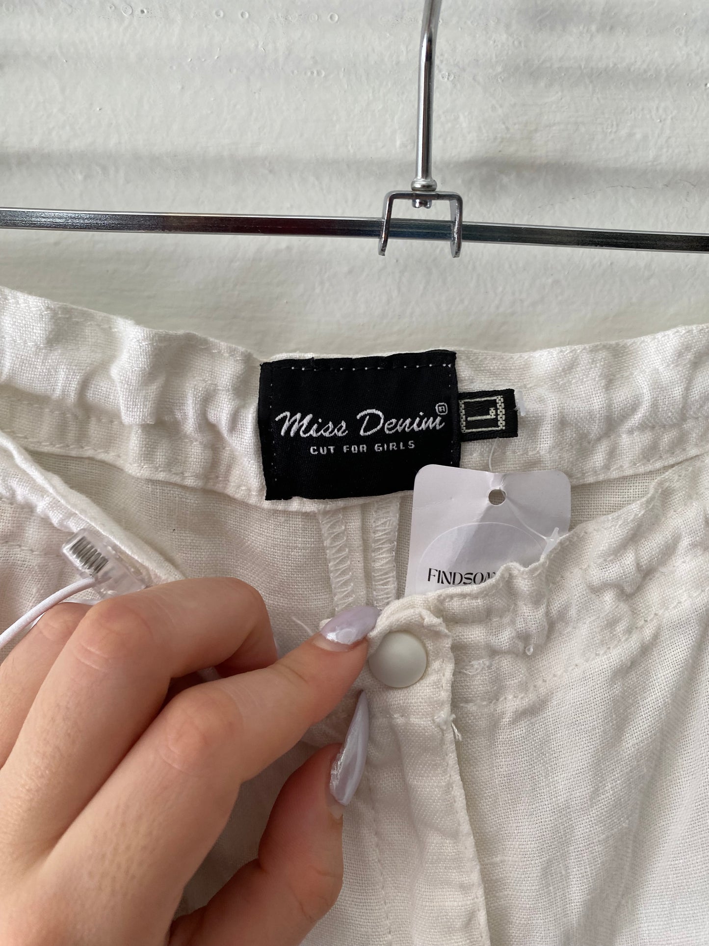 Miss denim linen skirt