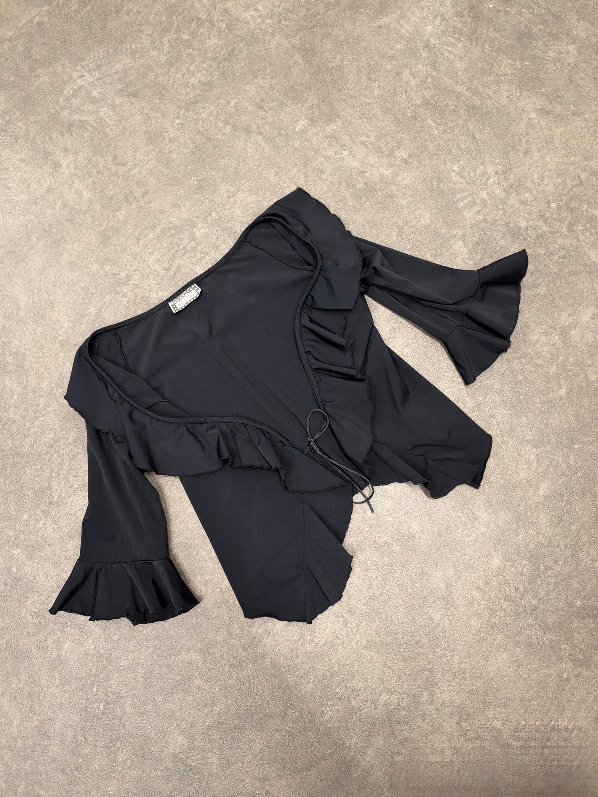 Vintage 3/4 ruffle bolero top