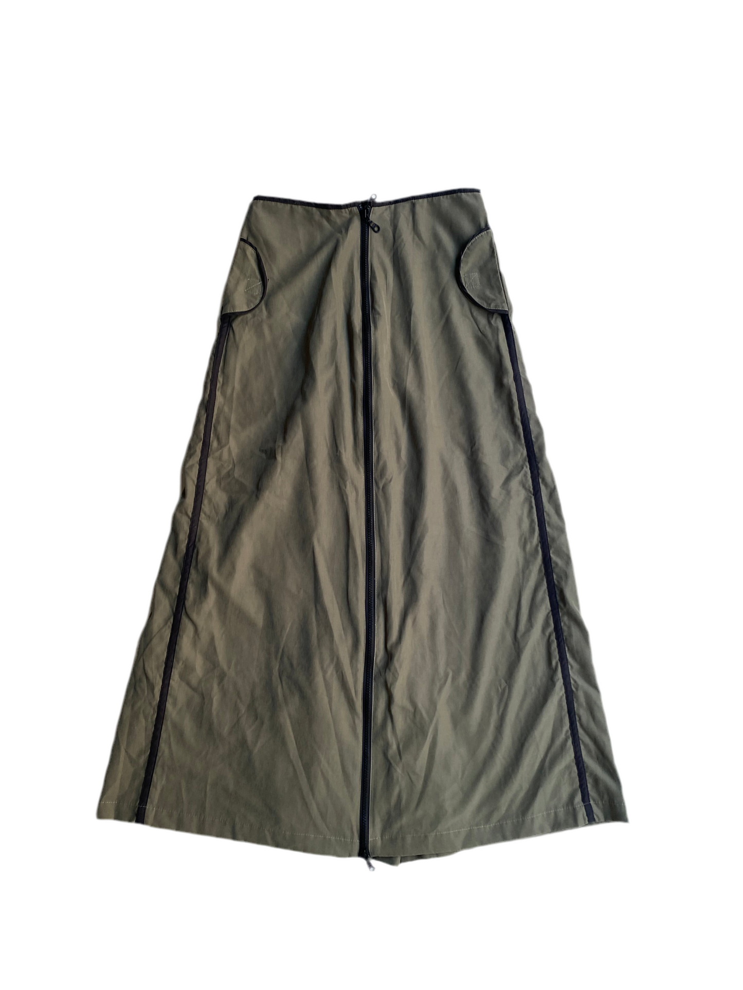 2 in 1 khaki pants/ skirt