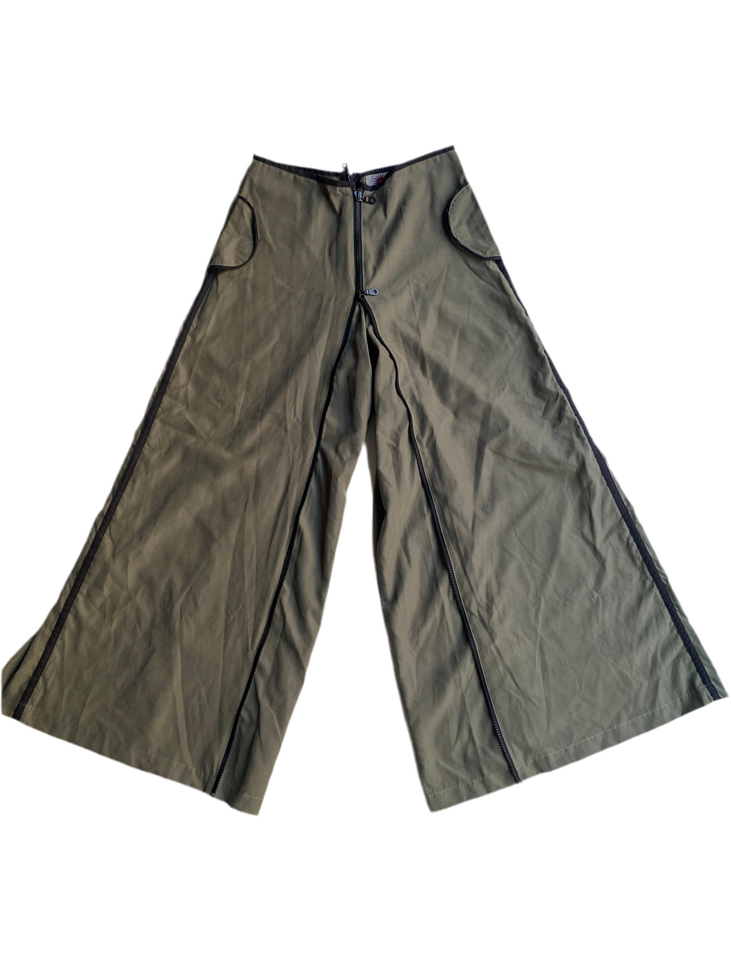 2 in 1 khaki pants/ skirt