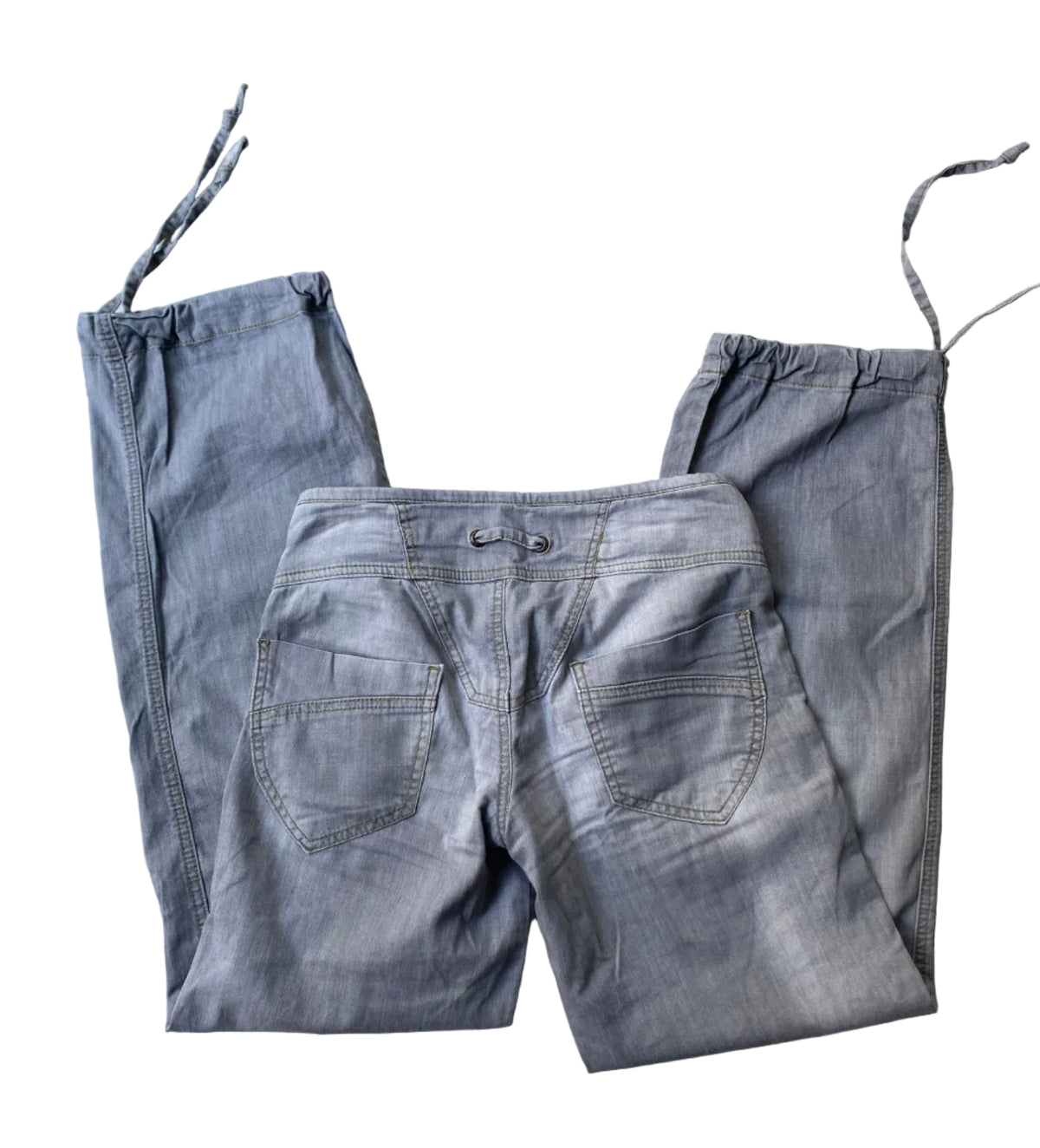 Vintage low rise denim cargo pants