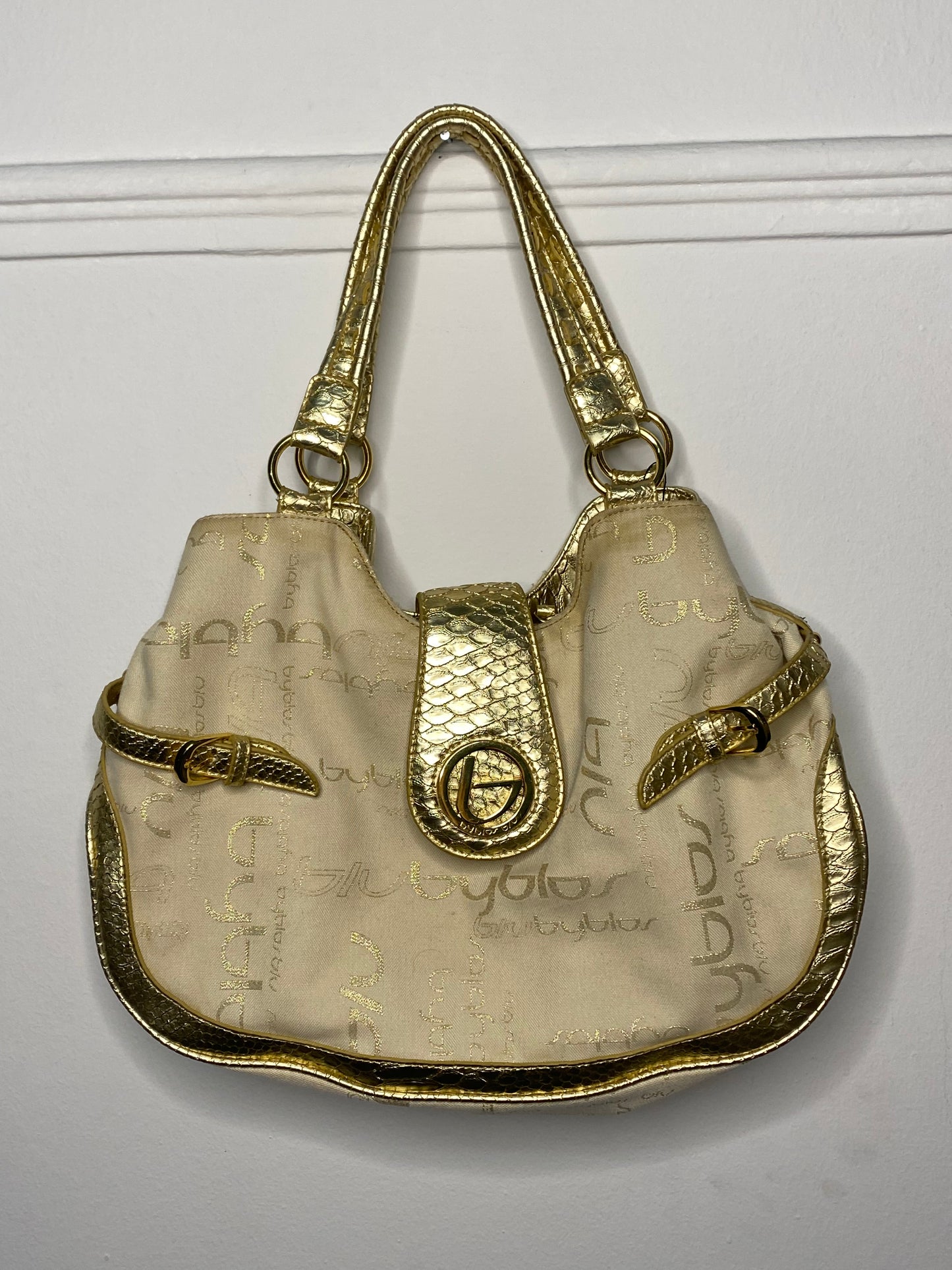 Y2K Byblos Gold Shoulder Bag