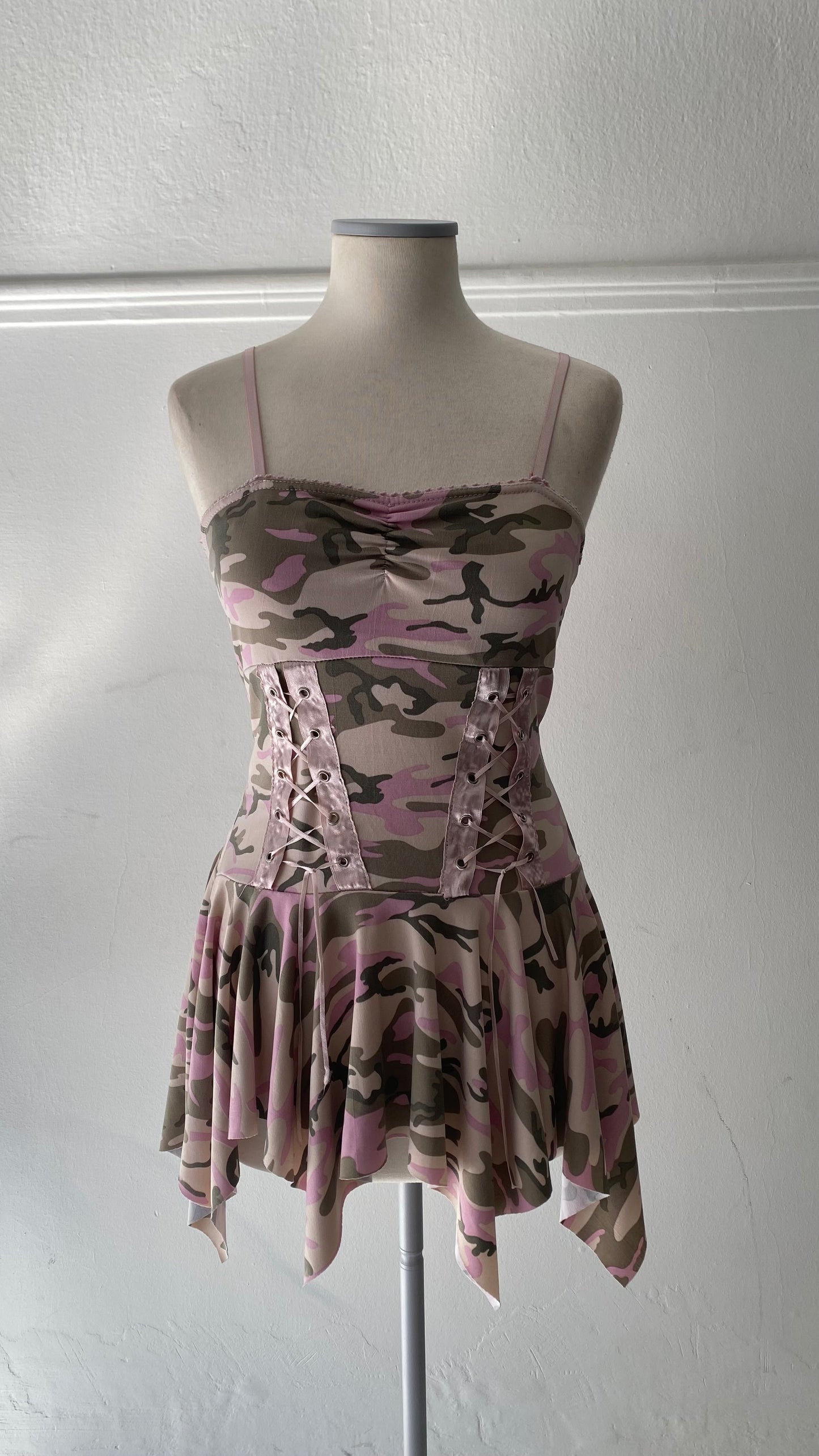 Y2K Camouflage super mini dress
